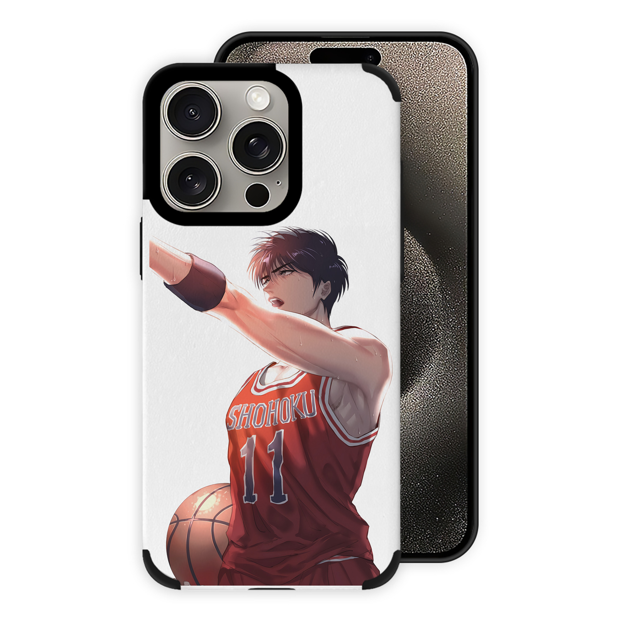 （画像用） SLAM DUNK／スラムダンク 【iPhone15ProMax対応】 PUレザー スマホケース 耐衝撃＆黄変防止