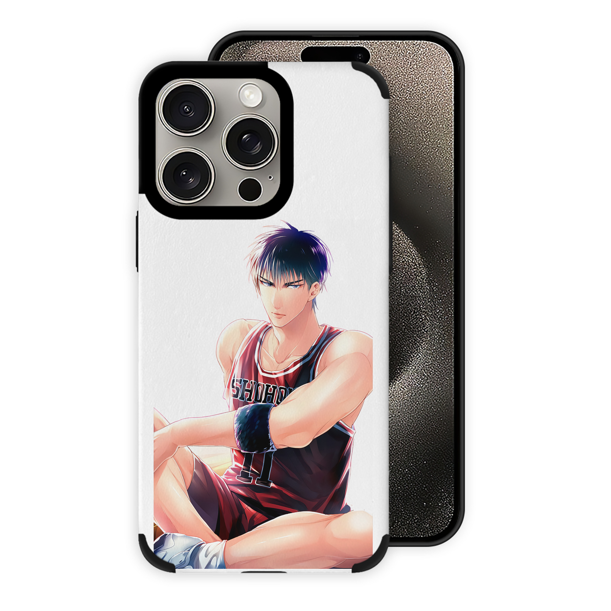 （画像用） SLAM DUNK／スラムダンク 【iPhone15ProMax対応】 PUレザー スマホケース 耐衝撃＆黄変防止