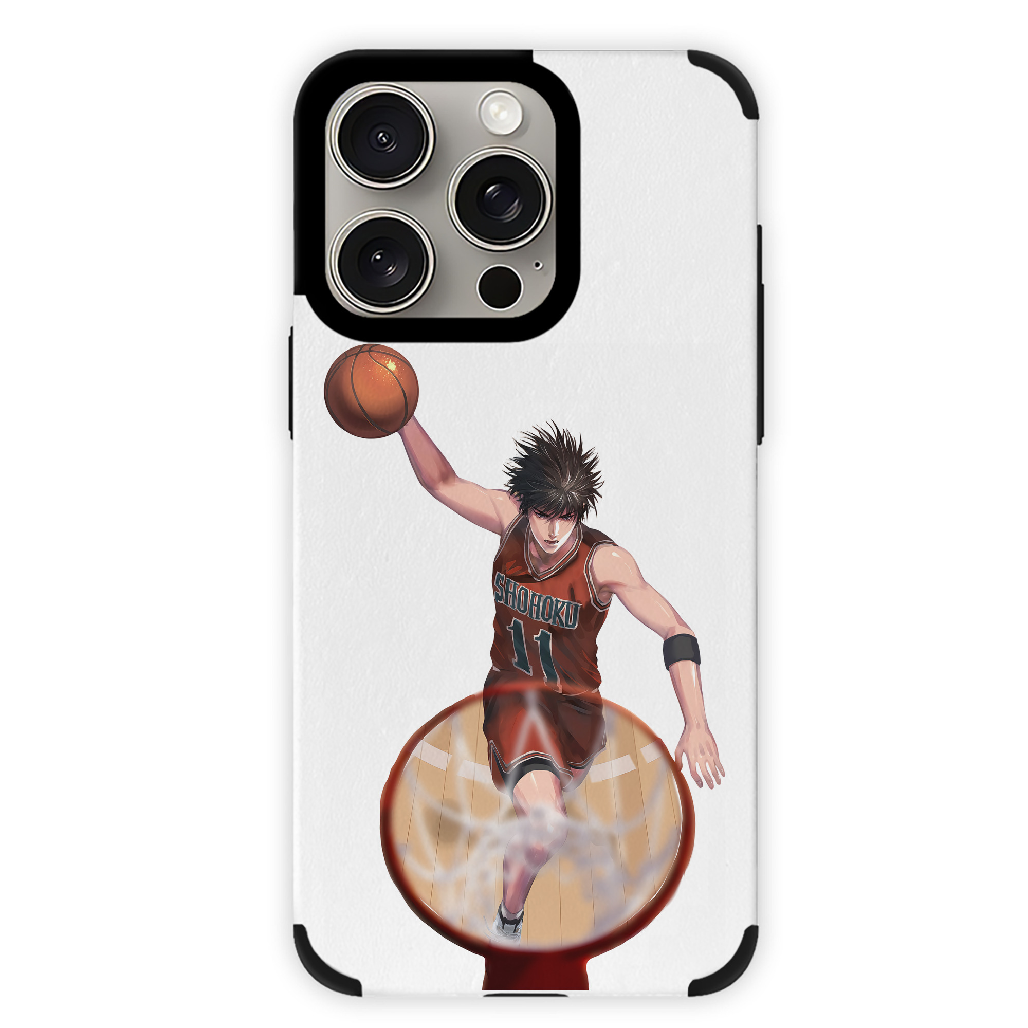 （画像用） SLAM DUNK／スラムダンク 【iPhone15ProMax対応】 PUレザー スマホケース 耐衝撃＆黄変防止