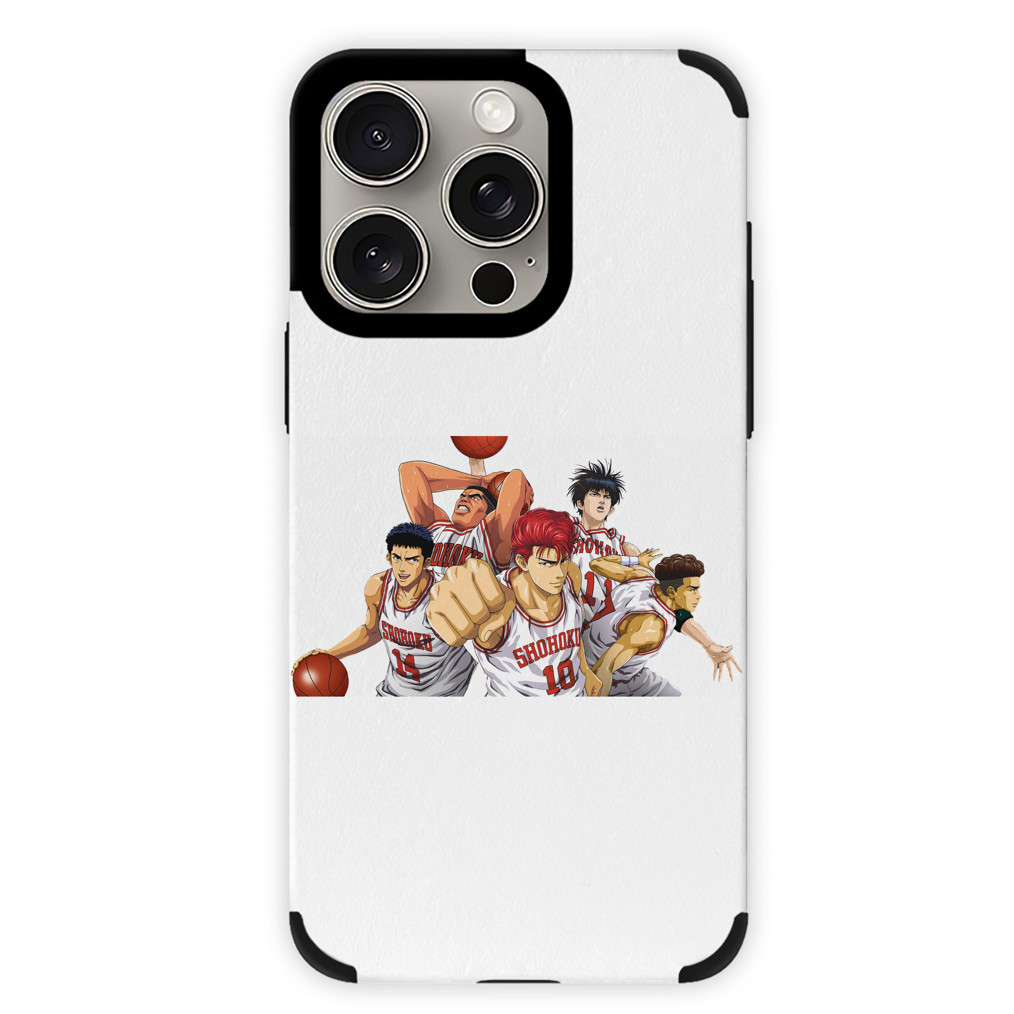 （画像用） SLAM DUNK／スラムダンク 【iPhone15ProMax対応】 PUレザー スマホケース 耐衝撃＆黄変防止
