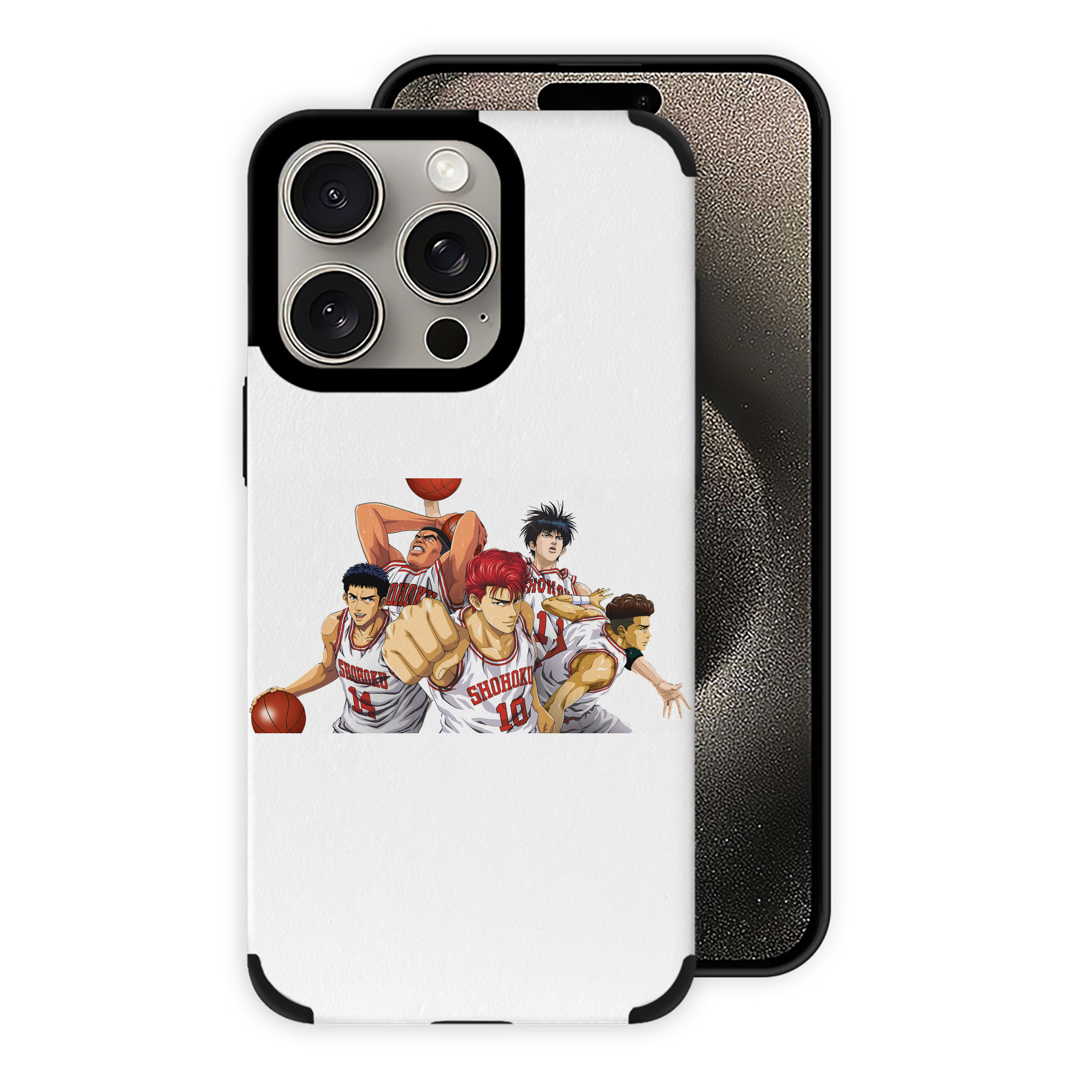 （画像用） SLAM DUNK／スラムダンク 【iPhone15ProMax対応】 PUレザー スマホケース 耐衝撃＆黄変防止
