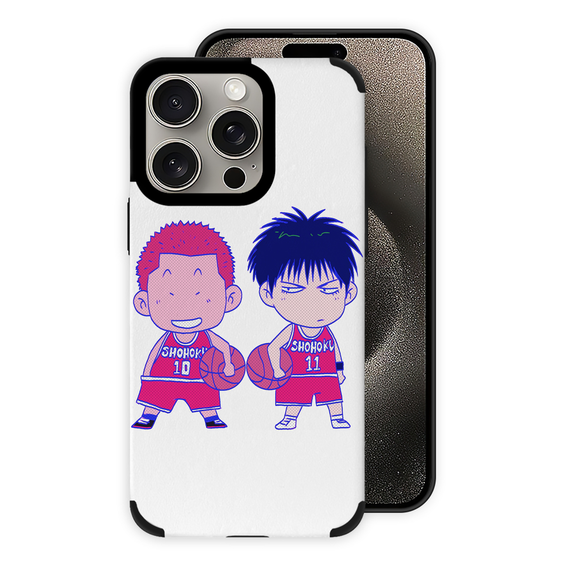 （画像用） SLAM DUNK／スラムダンク 【iPhone15ProMax対応】 PUレザー スマホケース 耐衝撃＆黄変防止
