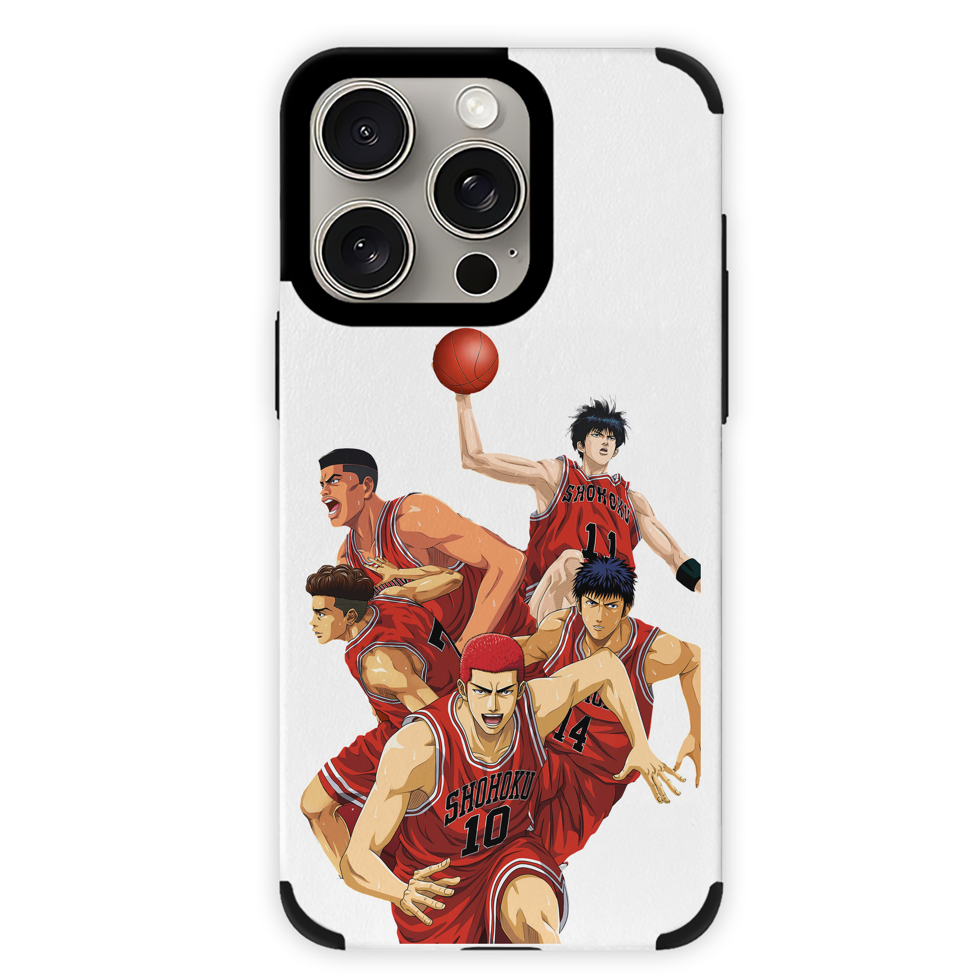 （画像用） SLAM DUNK／スラムダンク 【iPhone15ProMax対応】 PUレザー スマホケース 耐衝撃＆黄変防止