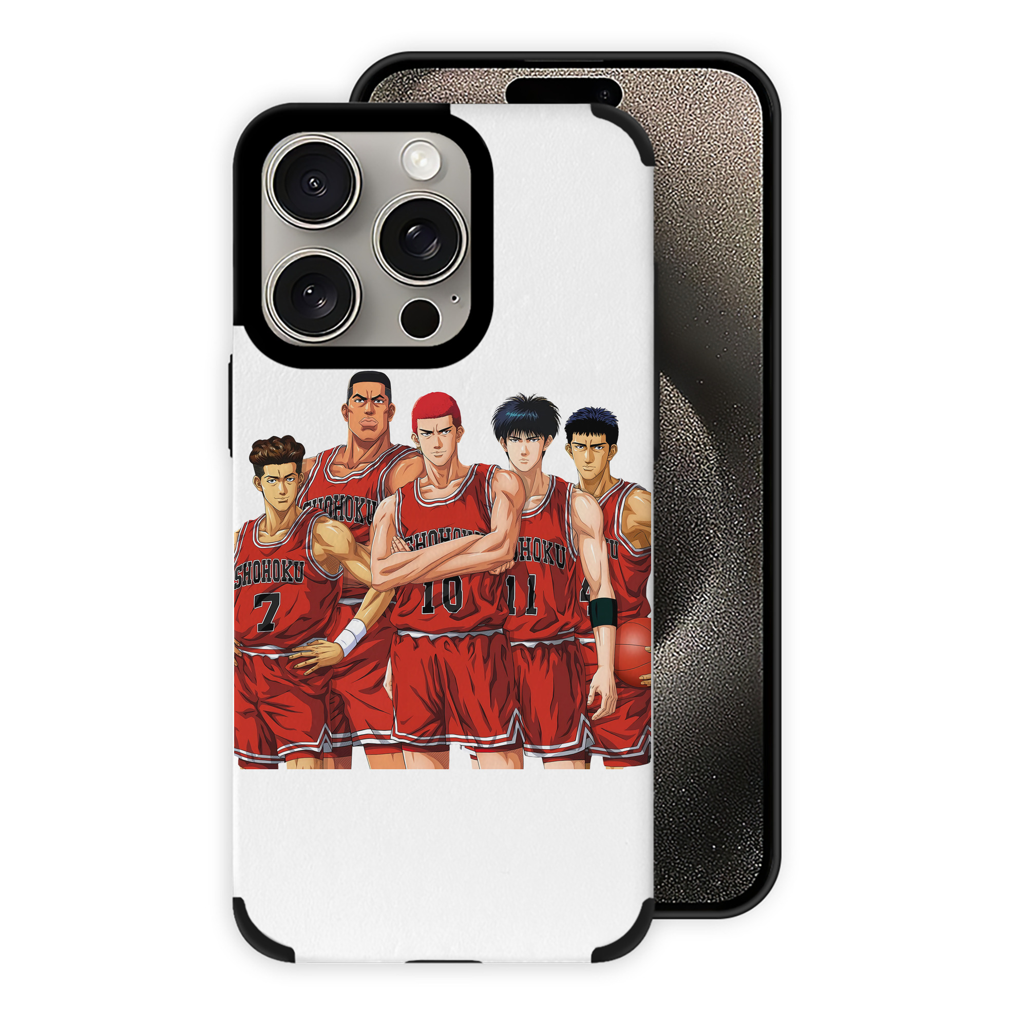 （画像用） SLAM DUNK／スラムダンク 【iPhone15ProMax対応】 PUレザー スマホケース 耐衝撃＆黄変防止
