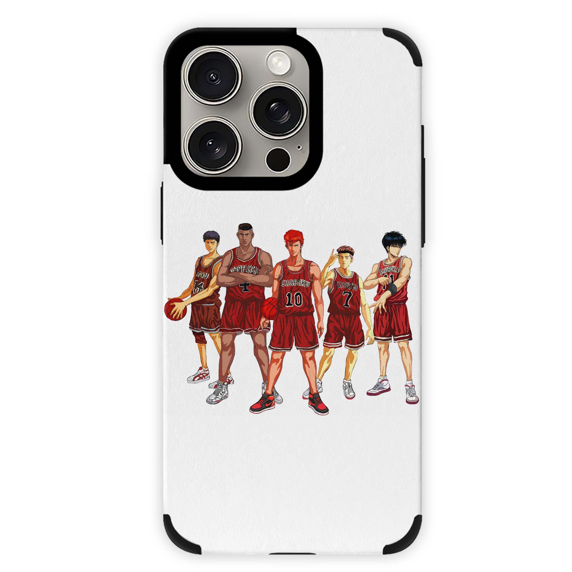 （画像用） SLAM DUNK／スラムダンク 【iPhone15ProMax対応】 PUレザー スマホケース 耐衝撃＆黄変防止