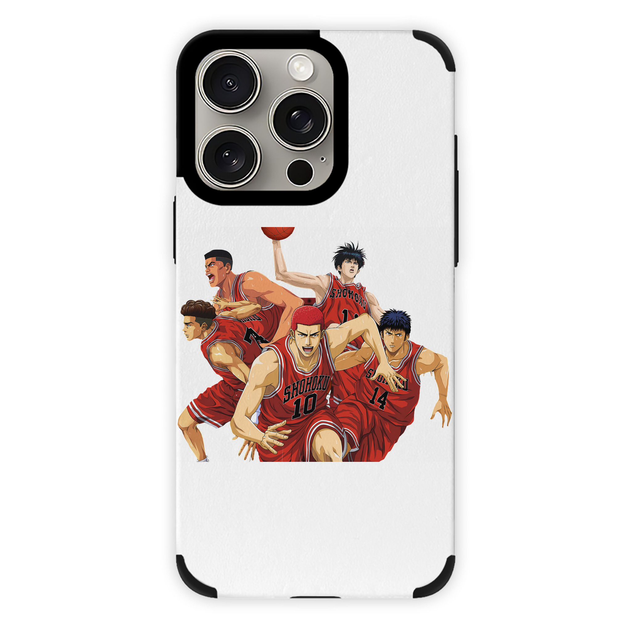 （画像用） SLAM DUNK／スラムダンク 【iPhone15ProMax対応】 PUレザー スマホケース 耐衝撃＆黄変防止