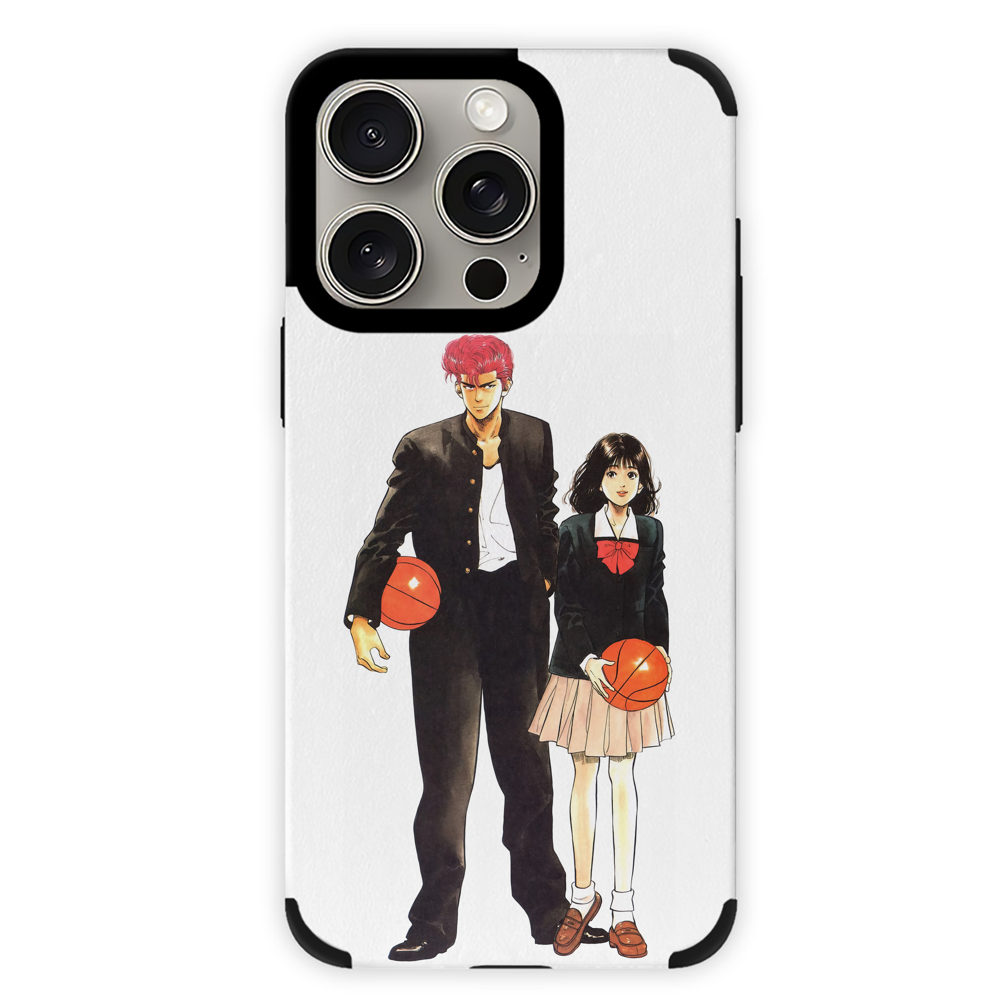 （画像用） SLAM DUNK／スラムダンク 【iPhone15ProMax対応】 PUレザー スマホケース 耐衝撃＆黄変防止