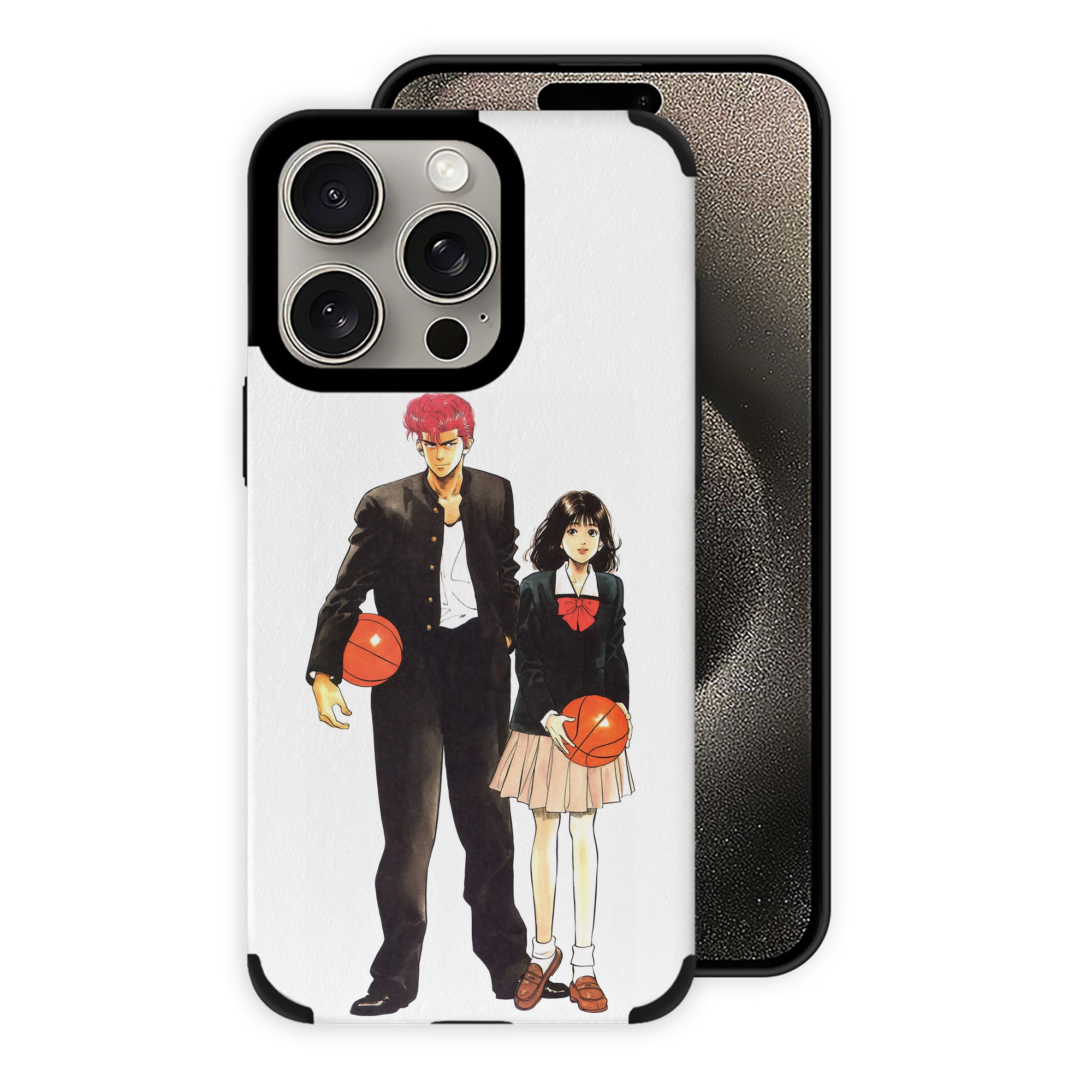 （画像用） SLAM DUNK／スラムダンク 【iPhone15ProMax対応】 PUレザー スマホケース 耐衝撃＆黄変防止