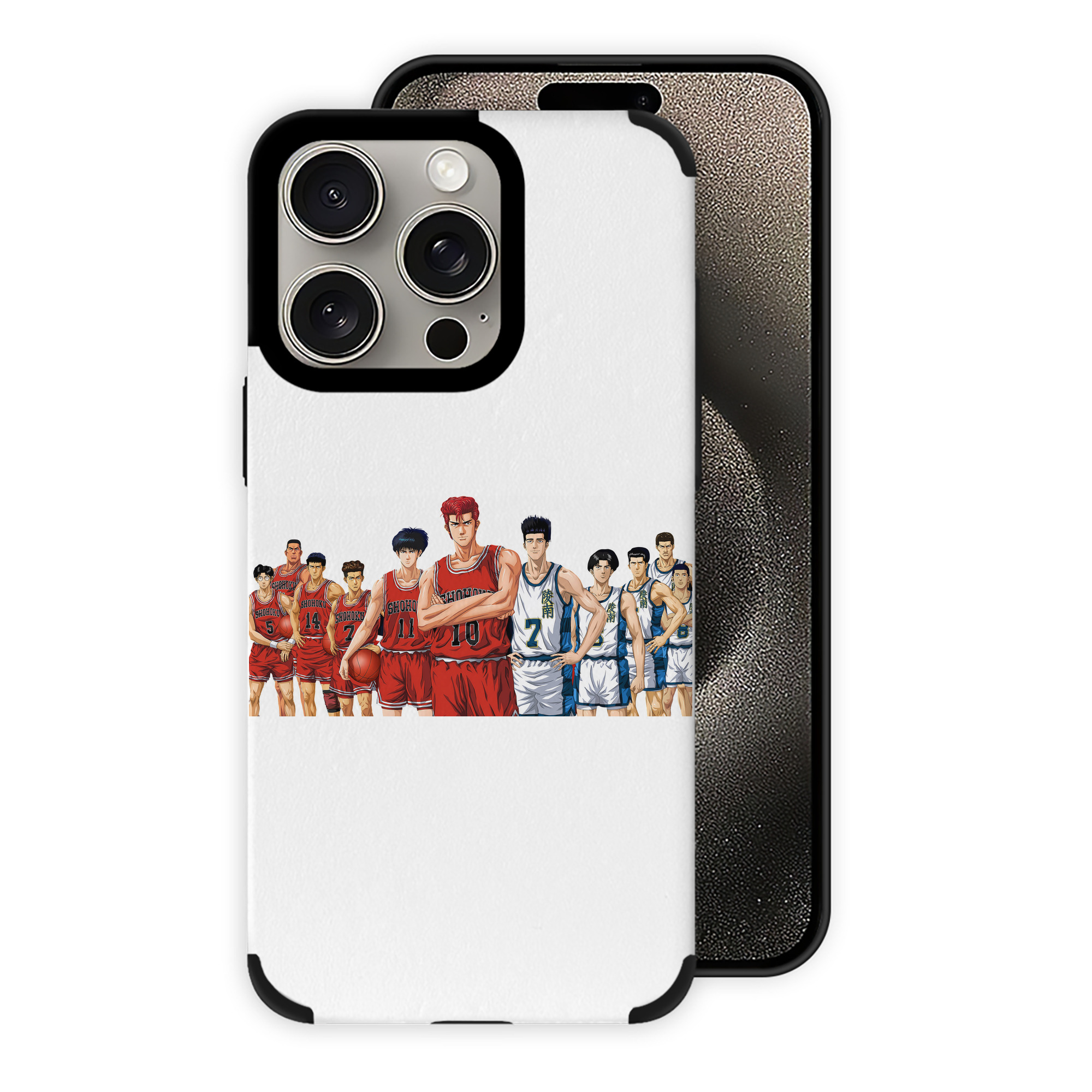 （画像用） SLAM DUNK／スラムダンク 【iPhone15ProMax対応】 PUレザー スマホケース 耐衝撃＆黄変防止