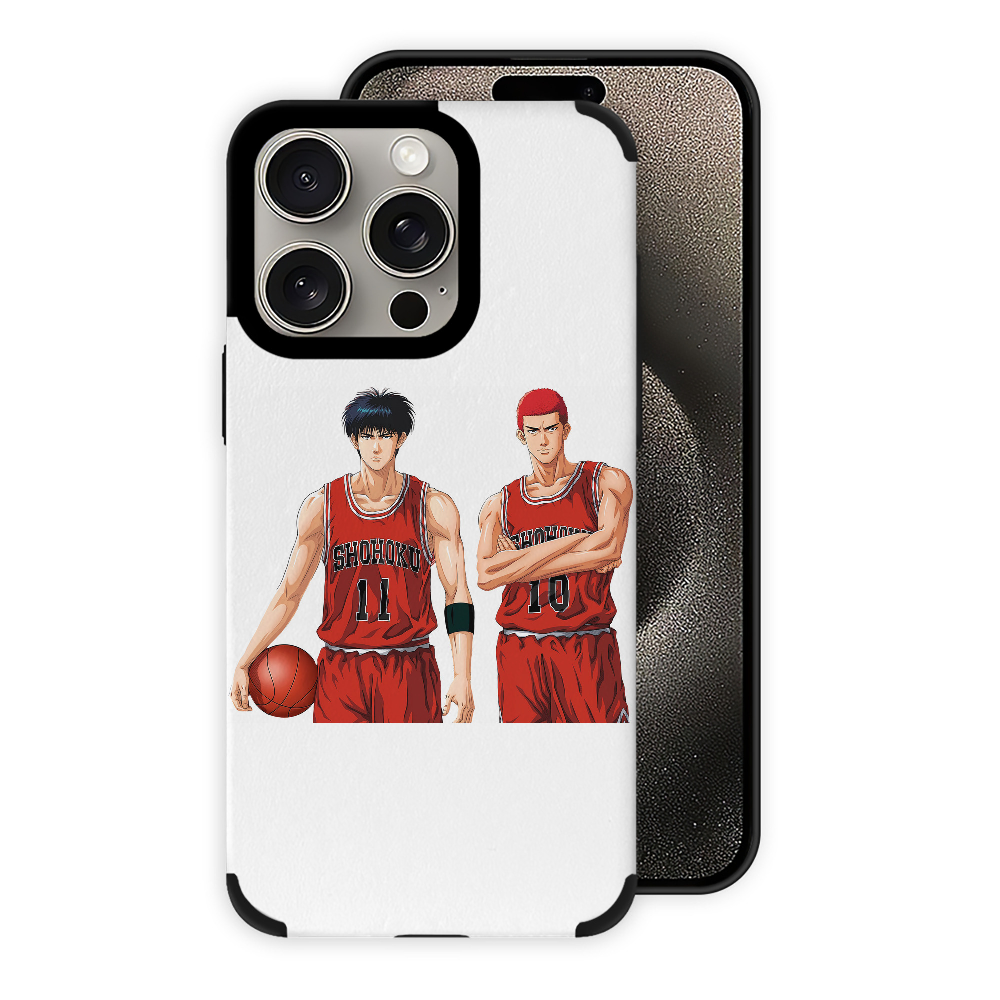 （画像用） SLAM DUNK／スラムダンク 【iPhone15ProMax対応】 PUレザー スマホケース 耐衝撃＆黄変防止