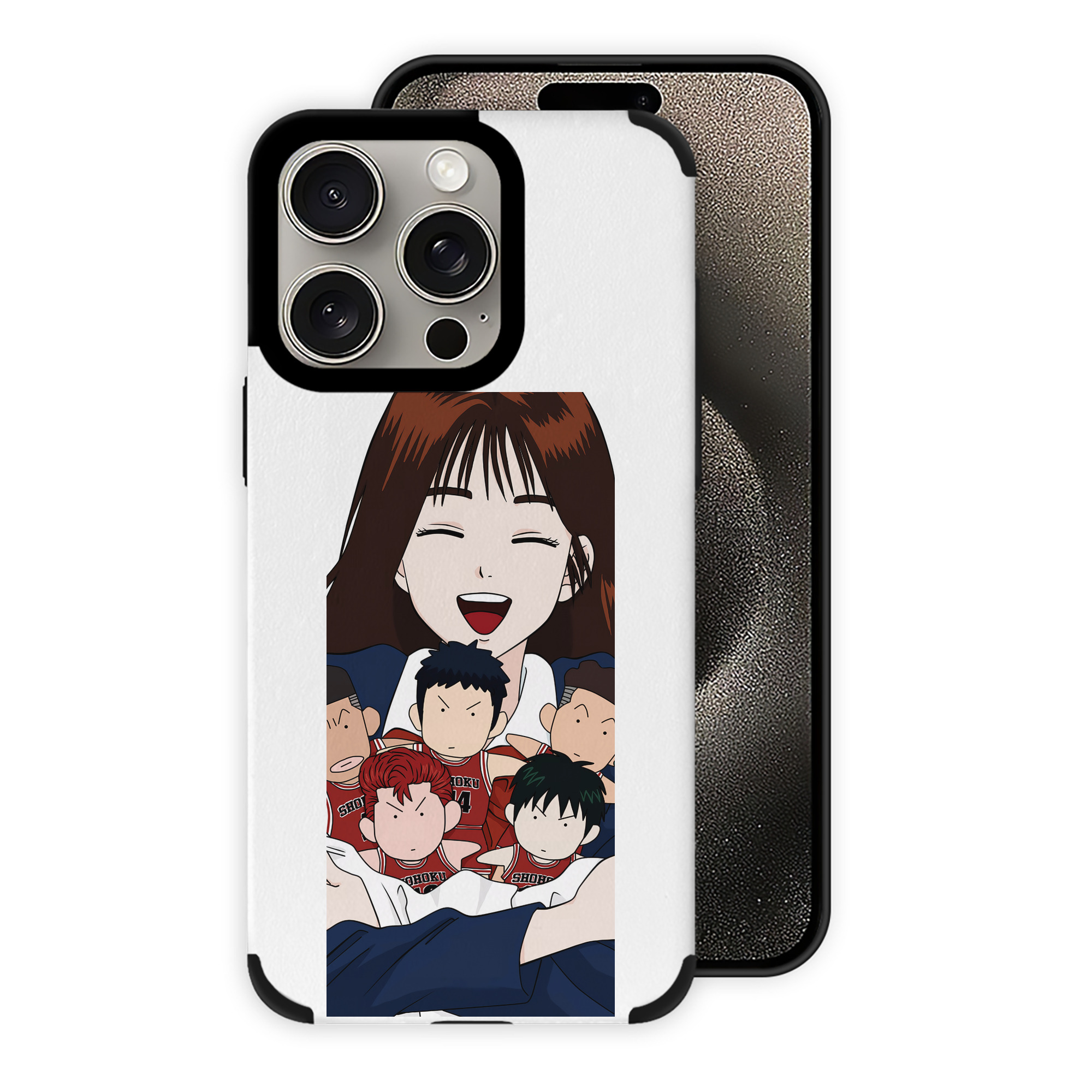 （画像用） SLAM DUNK／スラムダンク 【iPhone15ProMax対応】 PUレザー スマホケース 耐衝撃＆黄変防止