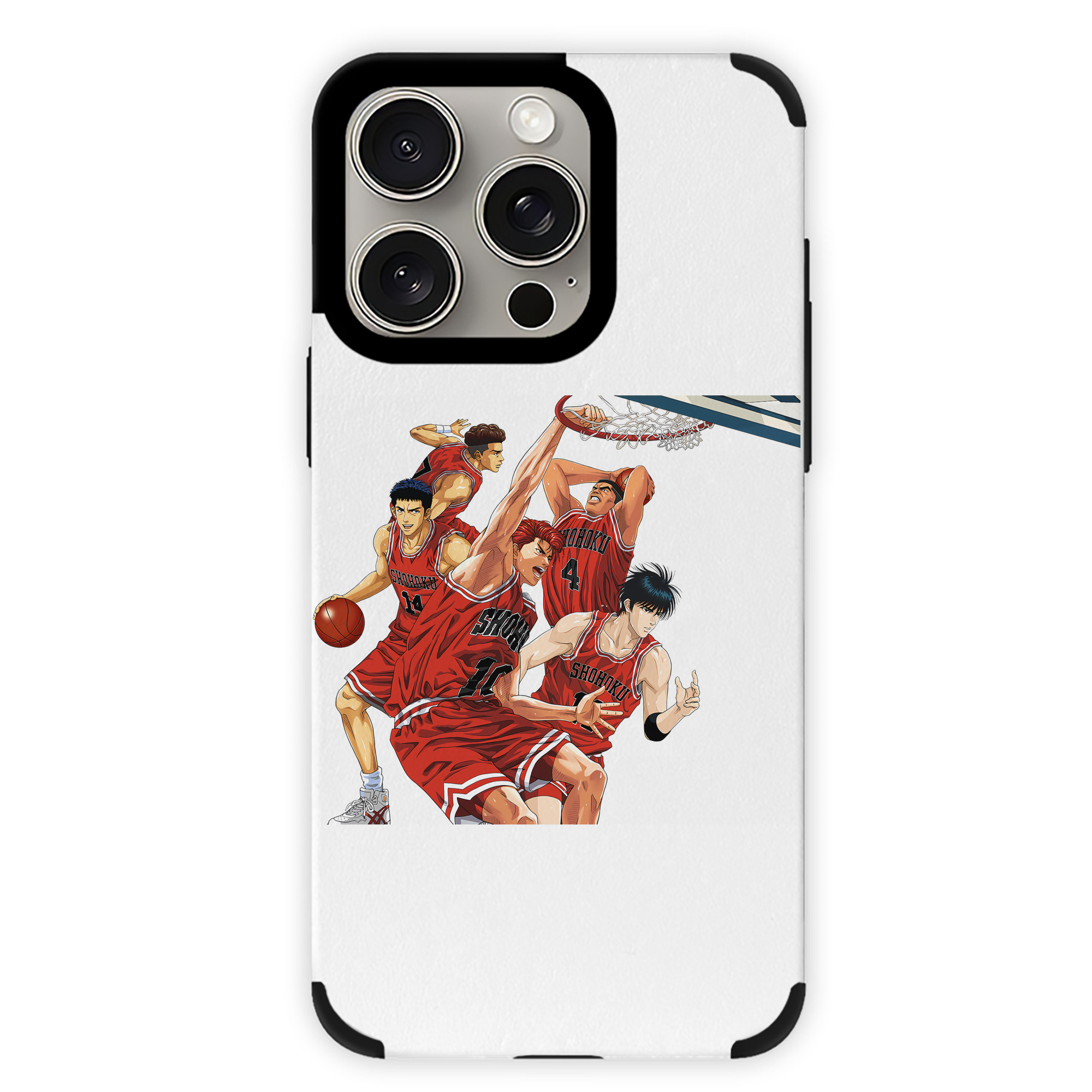 （画像用） SLAM DUNK／スラムダンク 【iPhone15ProMax対応】 PUレザー スマホケース 耐衝撃＆黄変防止
