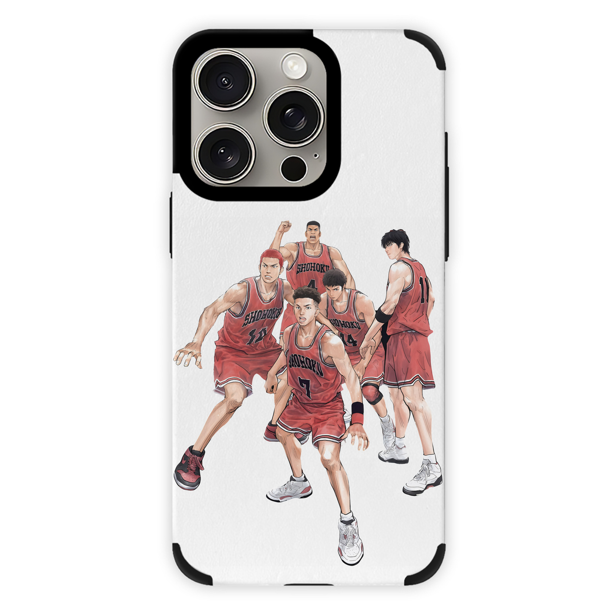 （画像用） SLAM DUNK／スラムダンク 【iPhone15ProMax対応】 PUレザー スマホケース 耐衝撃＆黄変防止
