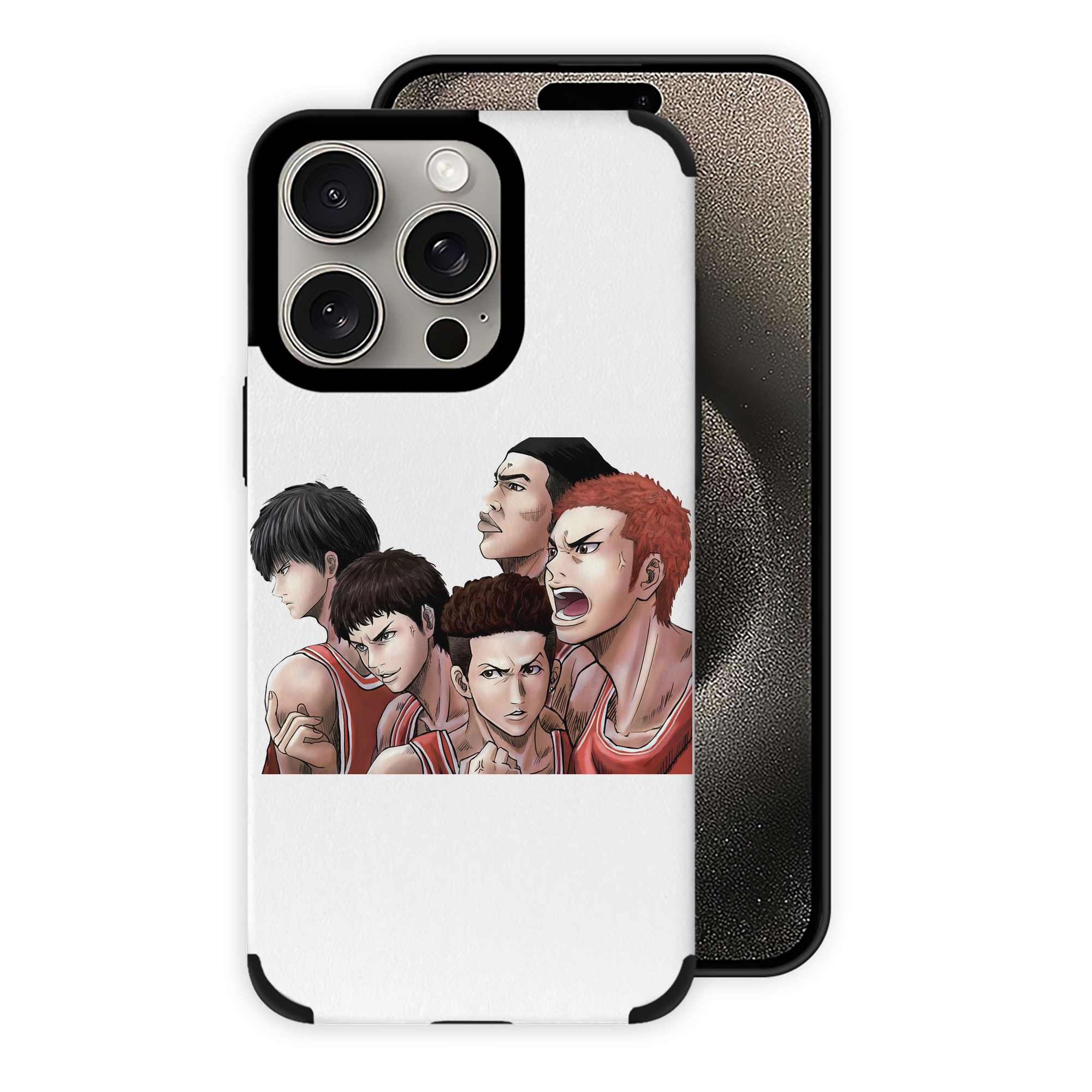 （画像用） SLAM DUNK／スラムダンク 【iPhone15ProMax対応】 PUレザー スマホケース 耐衝撃＆黄変防止