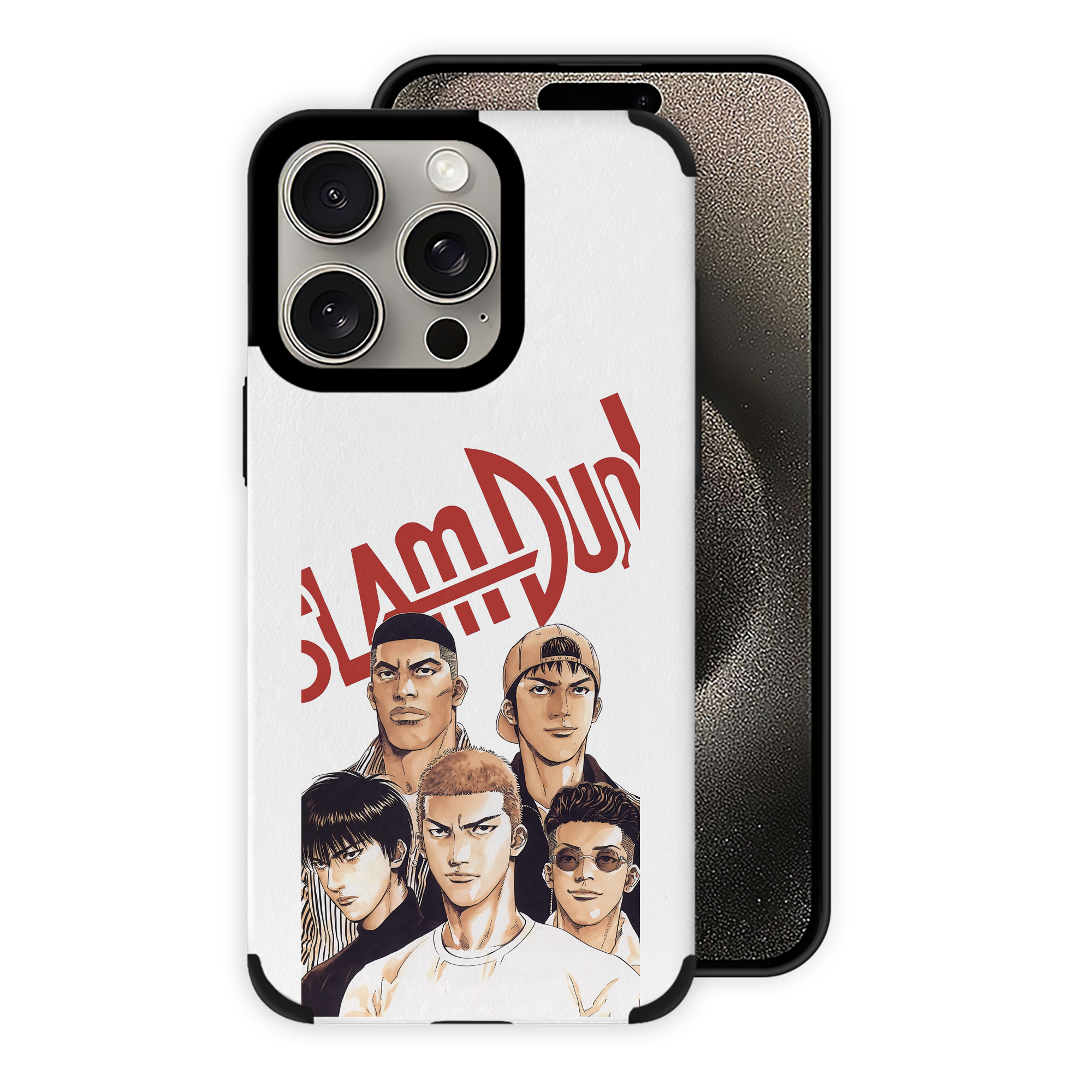 （画像用） SLAM DUNK／スラムダンク 【iPhone15ProMax対応】 PUレザー スマホケース 耐衝撃＆黄変防止