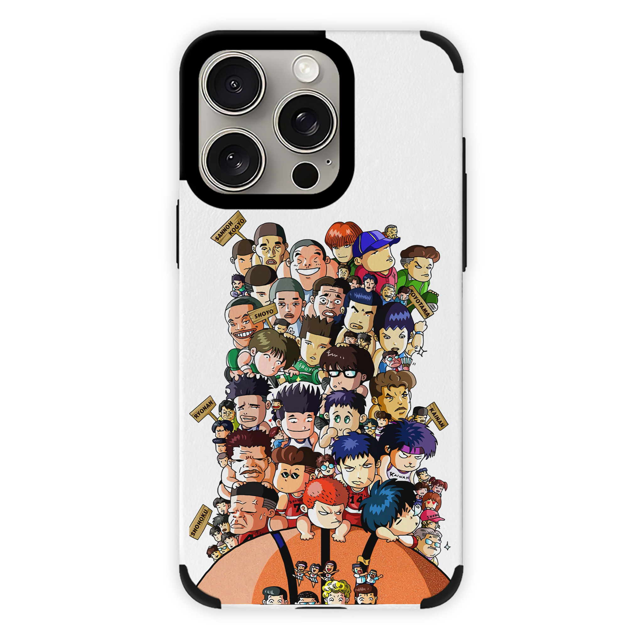 （画像用） SLAM DUNK／スラムダンク 【iPhone15ProMax対応】 PUレザー スマホケース 耐衝撃＆黄変防止