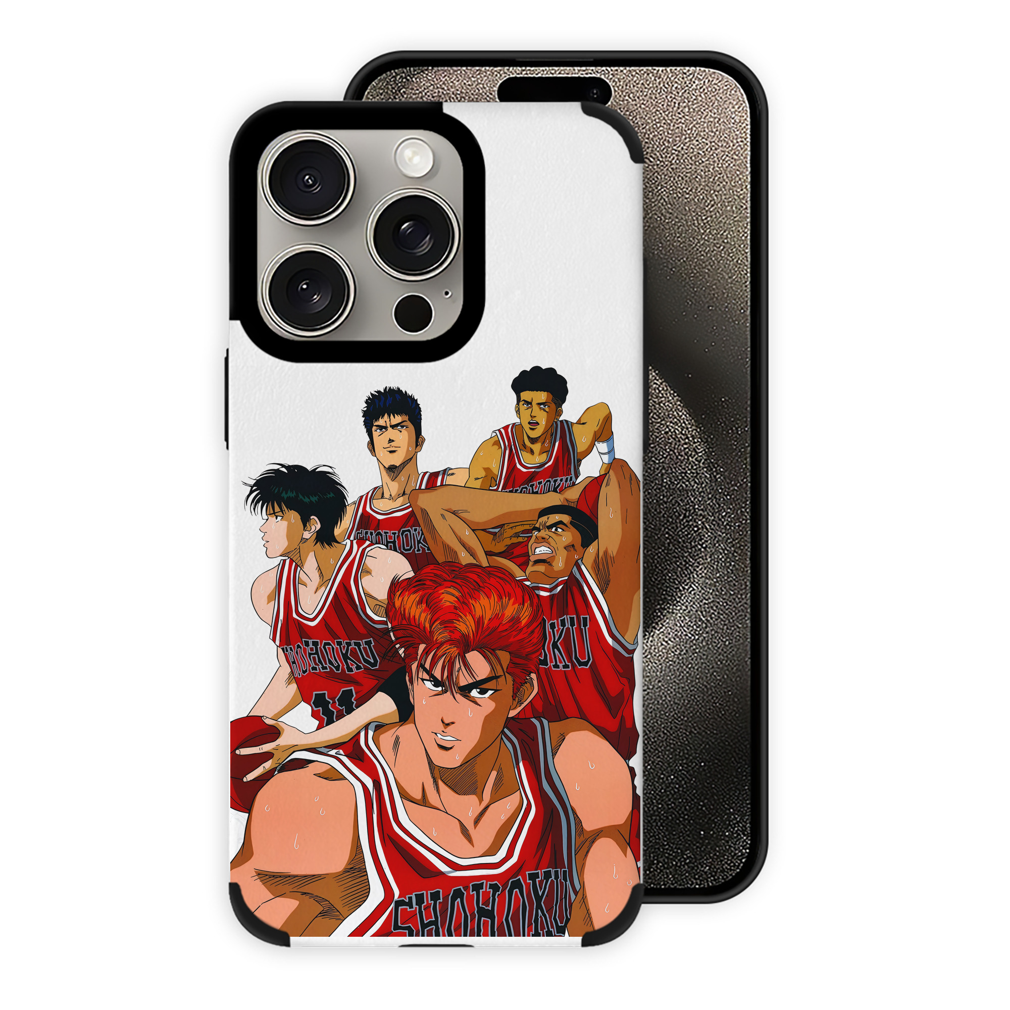 （画像用） SLAM DUNK／スラムダンク 【iPhone15ProMax対応】 PUレザー スマホケース 耐衝撃＆黄変防止