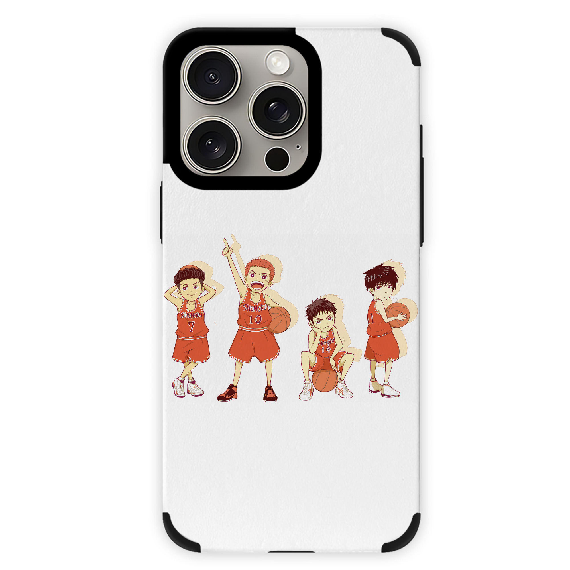 （画像用） SLAM DUNK／スラムダンク 【iPhone15ProMax対応】 PUレザー スマホケース 耐衝撃＆黄変防止