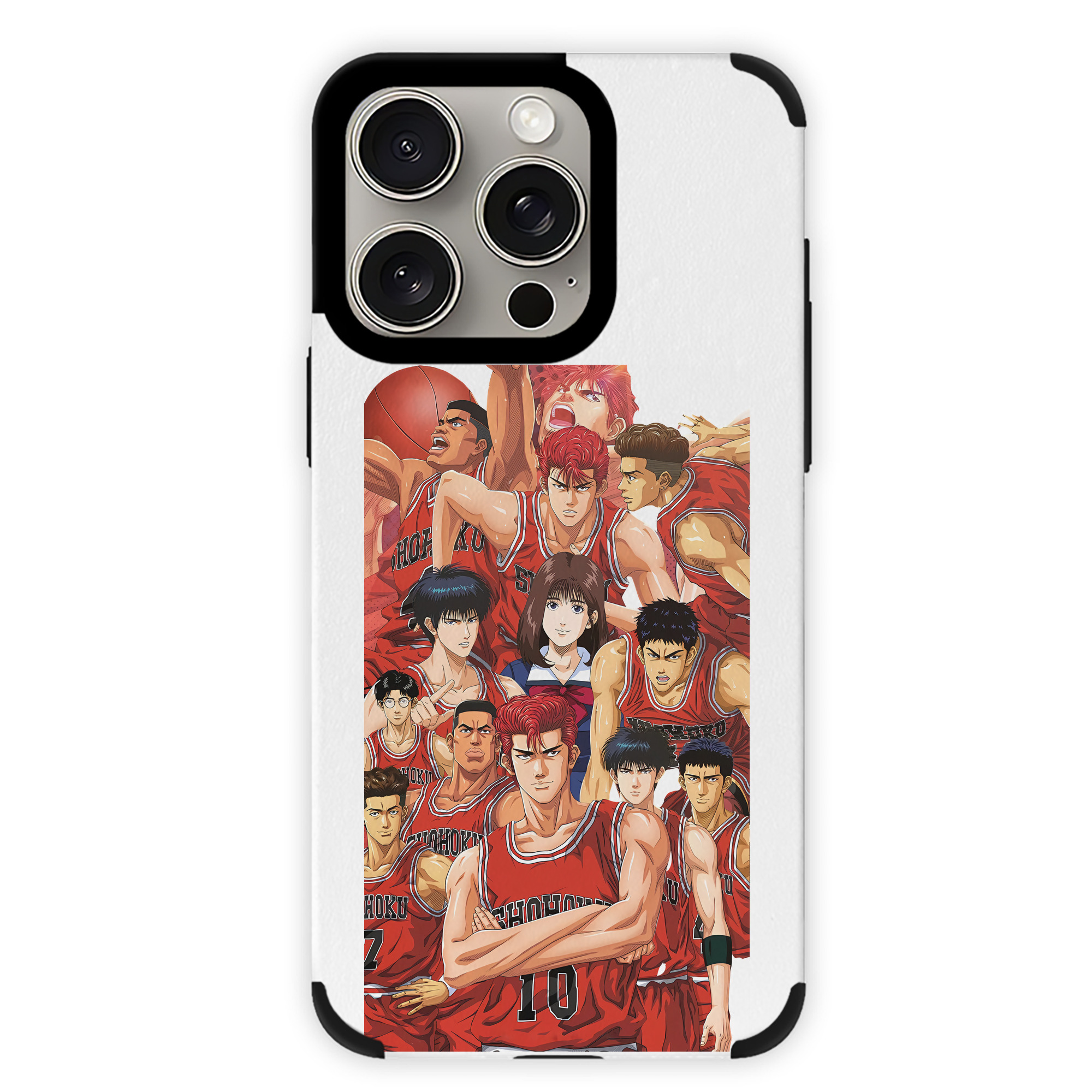 （画像用） SLAM DUNK／スラムダンク 【iPhone15ProMax対応】 PUレザー スマホケース 耐衝撃＆黄変防止