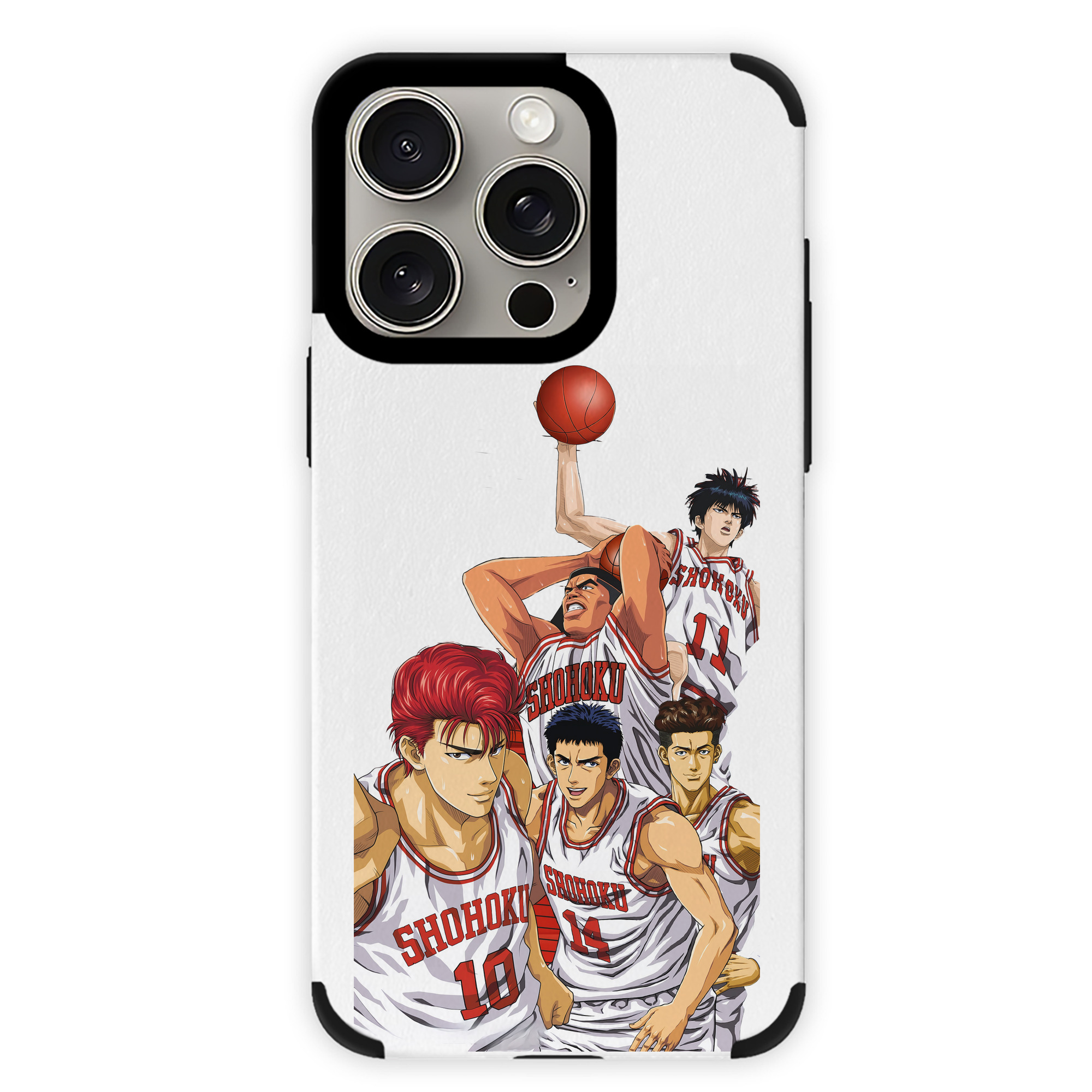 （画像用） SLAM DUNK／スラムダンク 【iPhone15ProMax対応】 PUレザー スマホケース 耐衝撃＆黄変防止