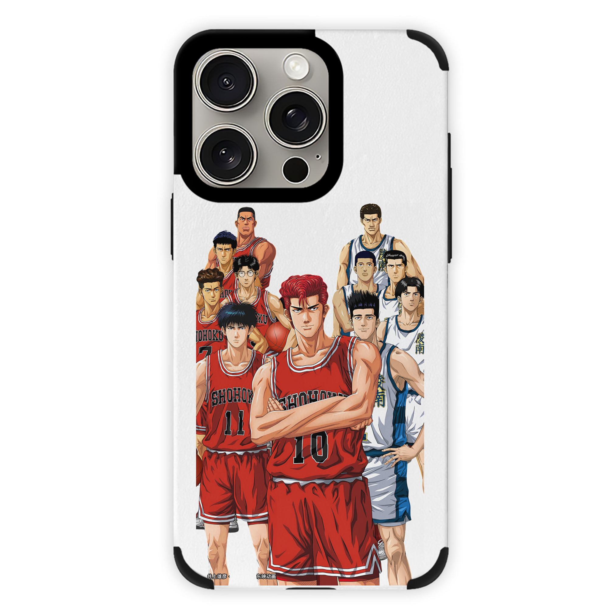（画像用） SLAM DUNK／スラムダンク 【iPhone15ProMax対応】 PUレザー スマホケース 耐衝撃＆黄変防止