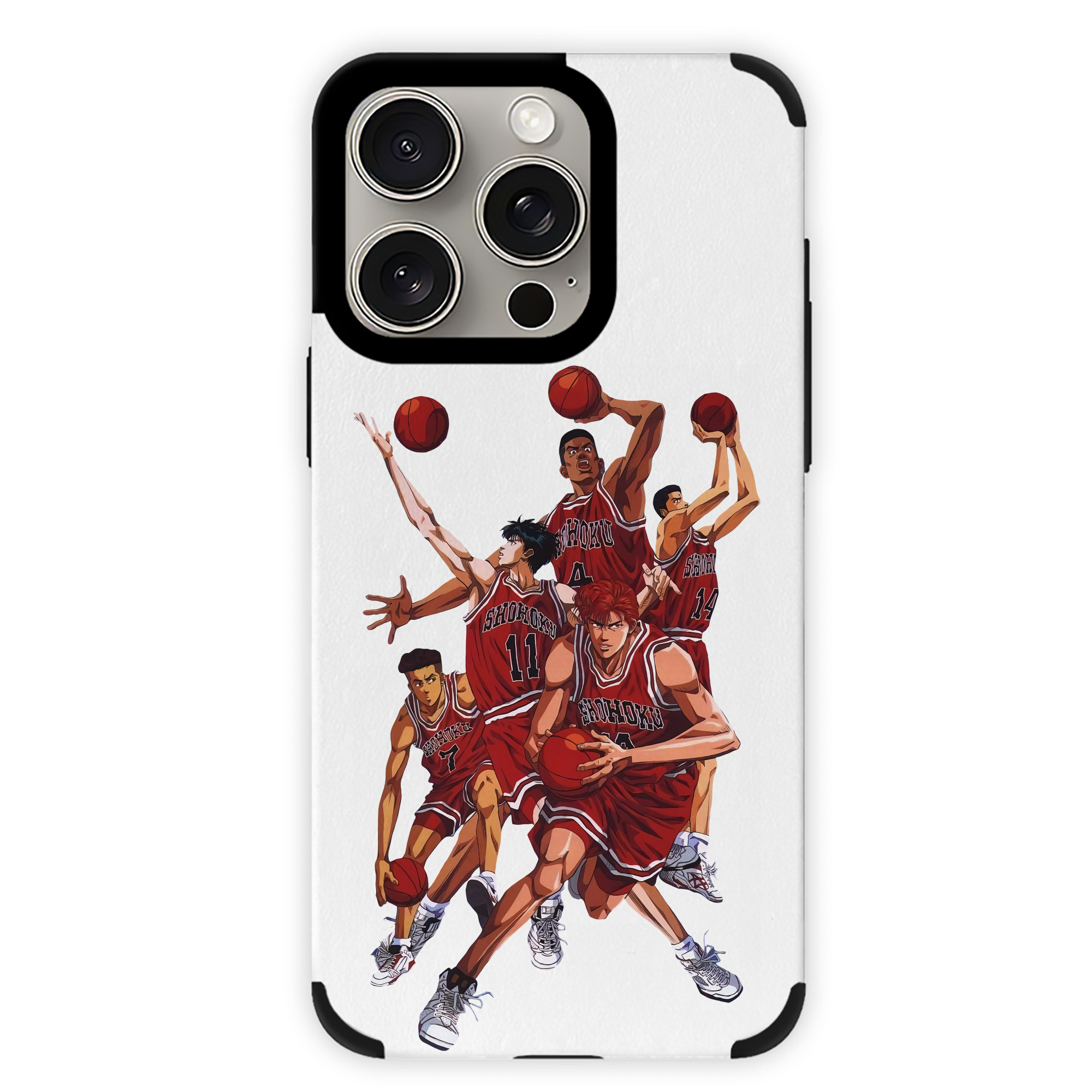 （画像用） SLAM DUNK／スラムダンク 【iPhone15ProMax対応】 PUレザー スマホケース 耐衝撃＆黄変防止