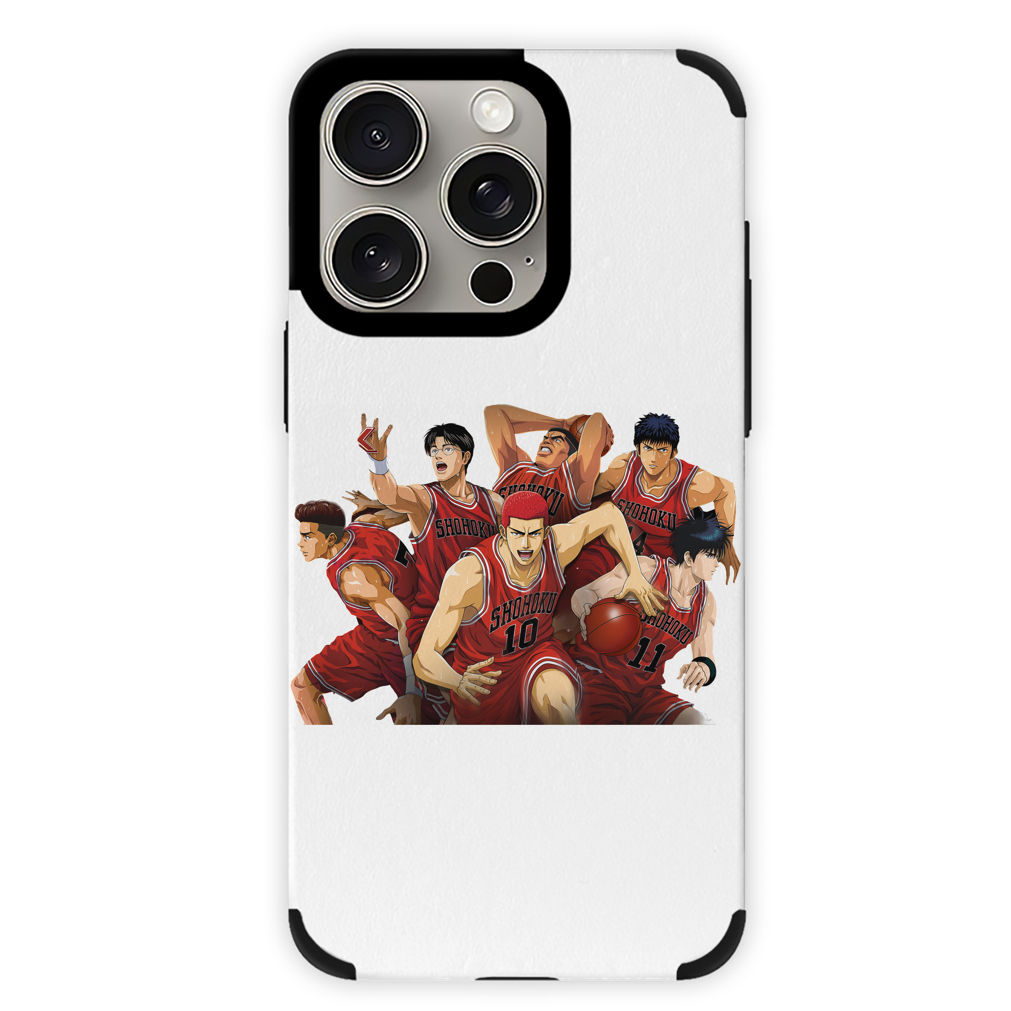 （画像用） SLAM DUNK／スラムダンク 【iPhone15ProMax対応】 PUレザー スマホケース 耐衝撃＆黄変防止