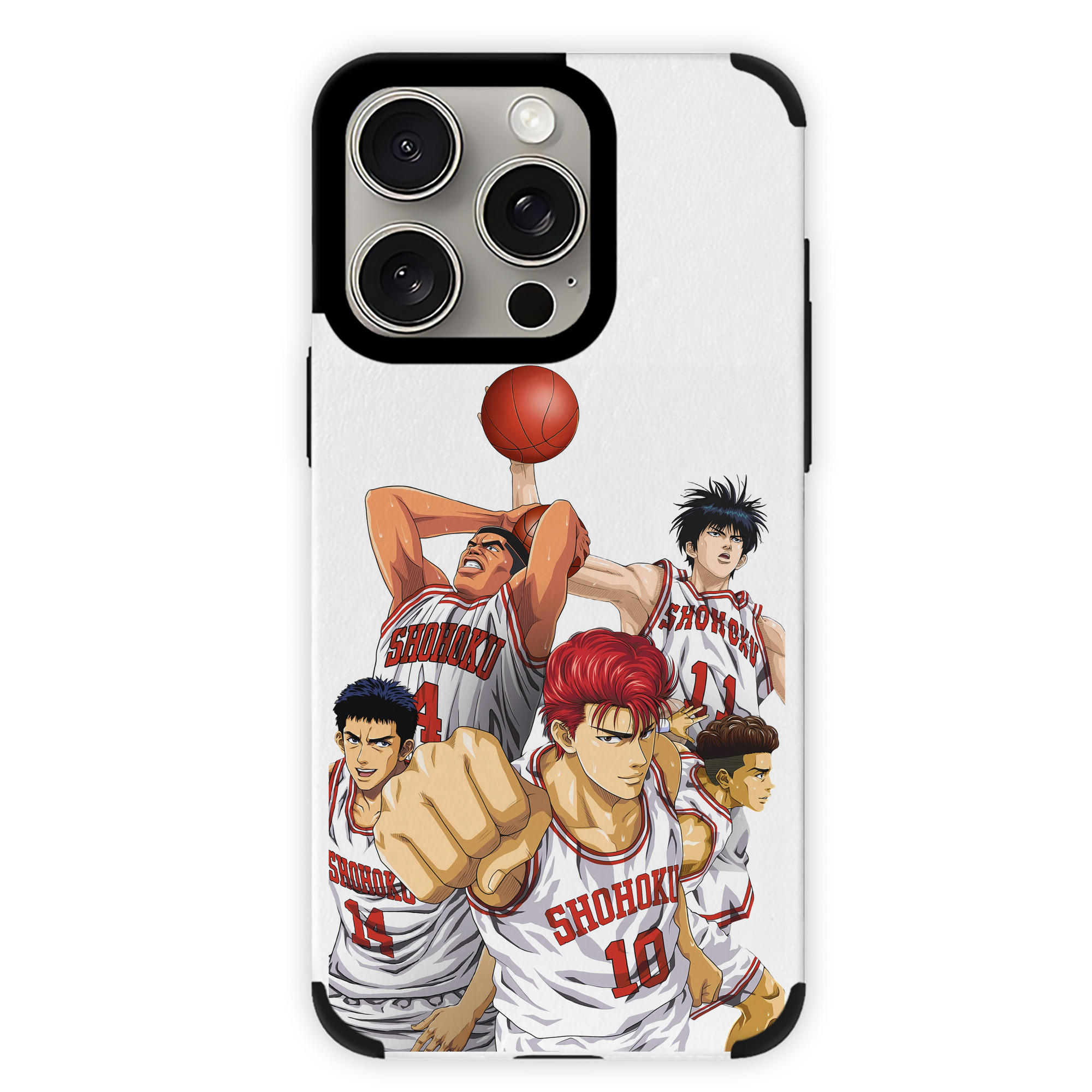 （画像用） SLAM DUNK／スラムダンク 【iPhone15ProMax対応】 PUレザー スマホケース 耐衝撃＆黄変防止