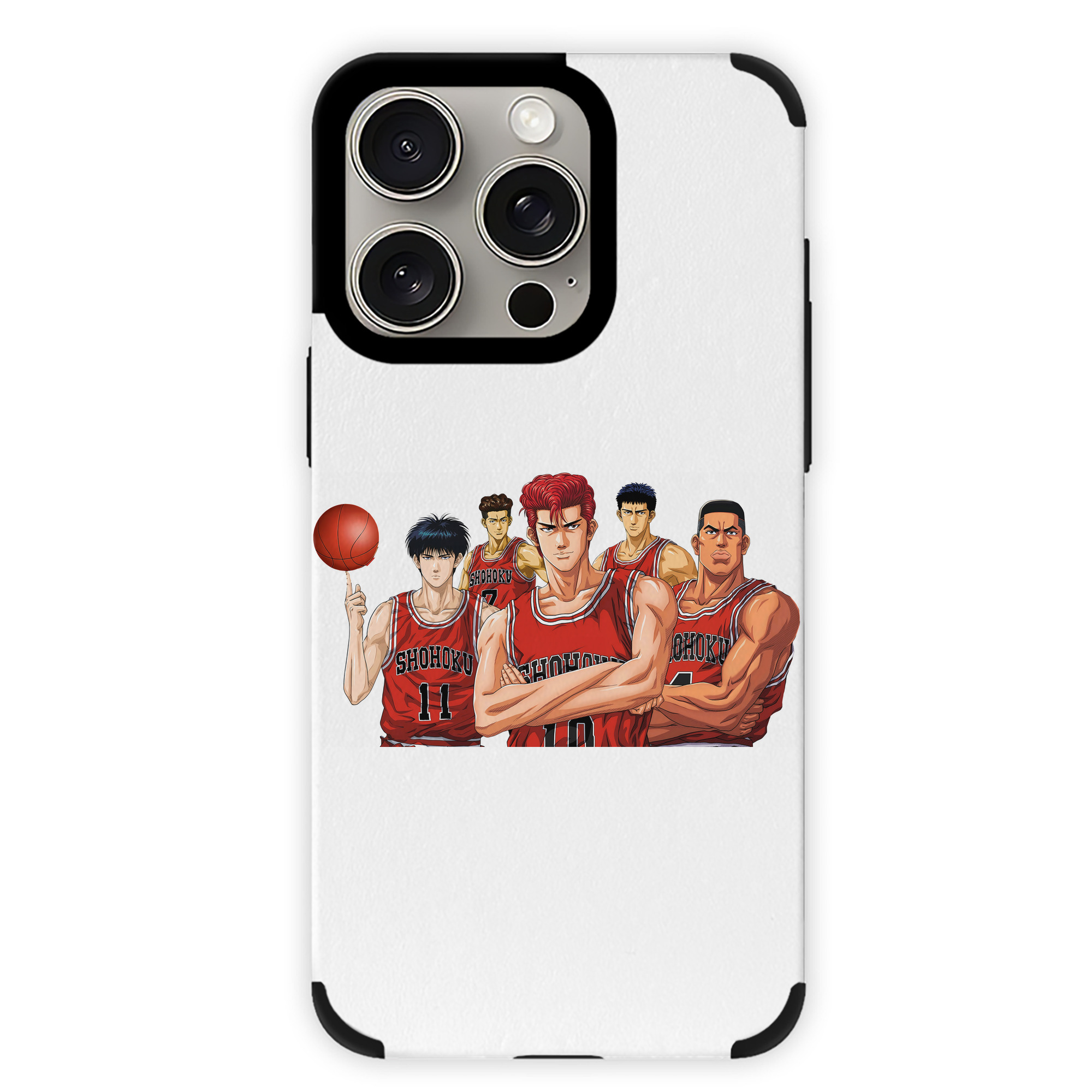 （画像用） SLAM DUNK／スラムダンク 【iPhone15ProMax対応】 PUレザー スマホケース 耐衝撃＆黄変防止