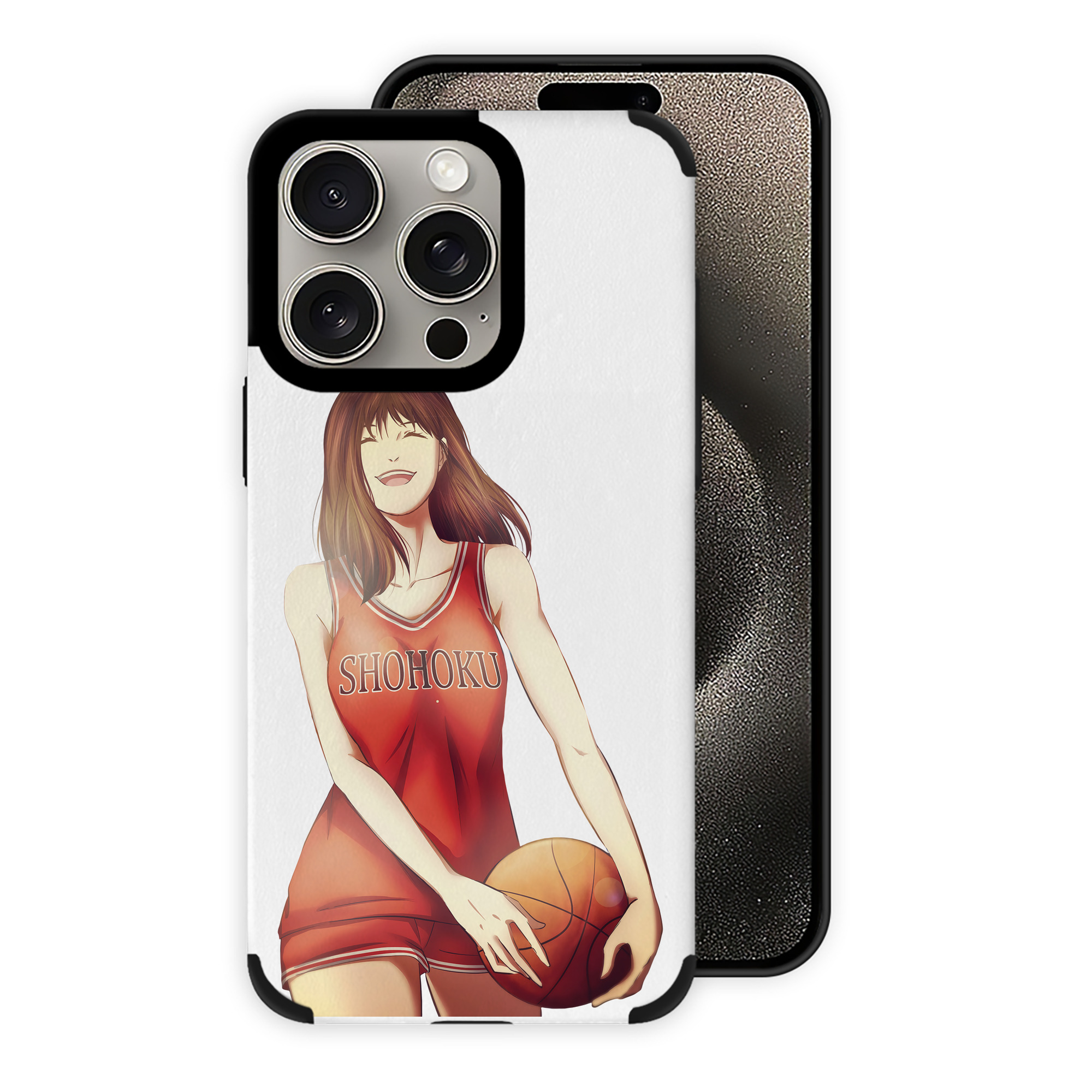 （画像用） SLAM DUNK／スラムダンク 【iPhone15ProMax対応】 PUレザー スマホケース 耐衝撃＆黄変防止