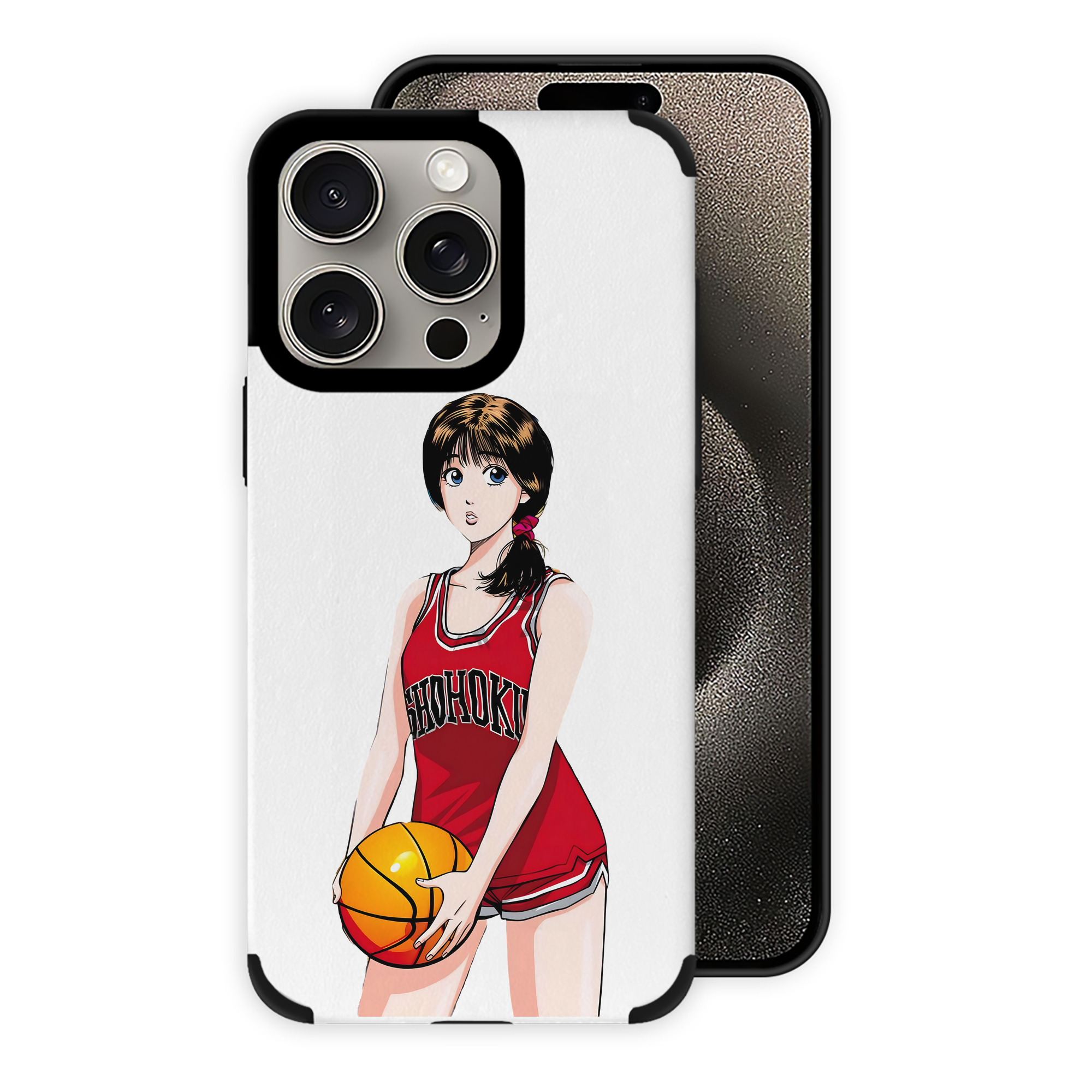 （画像用） SLAM DUNK／スラムダンク 【iPhone15ProMax対応】 PUレザー スマホケース 耐衝撃＆黄変防止