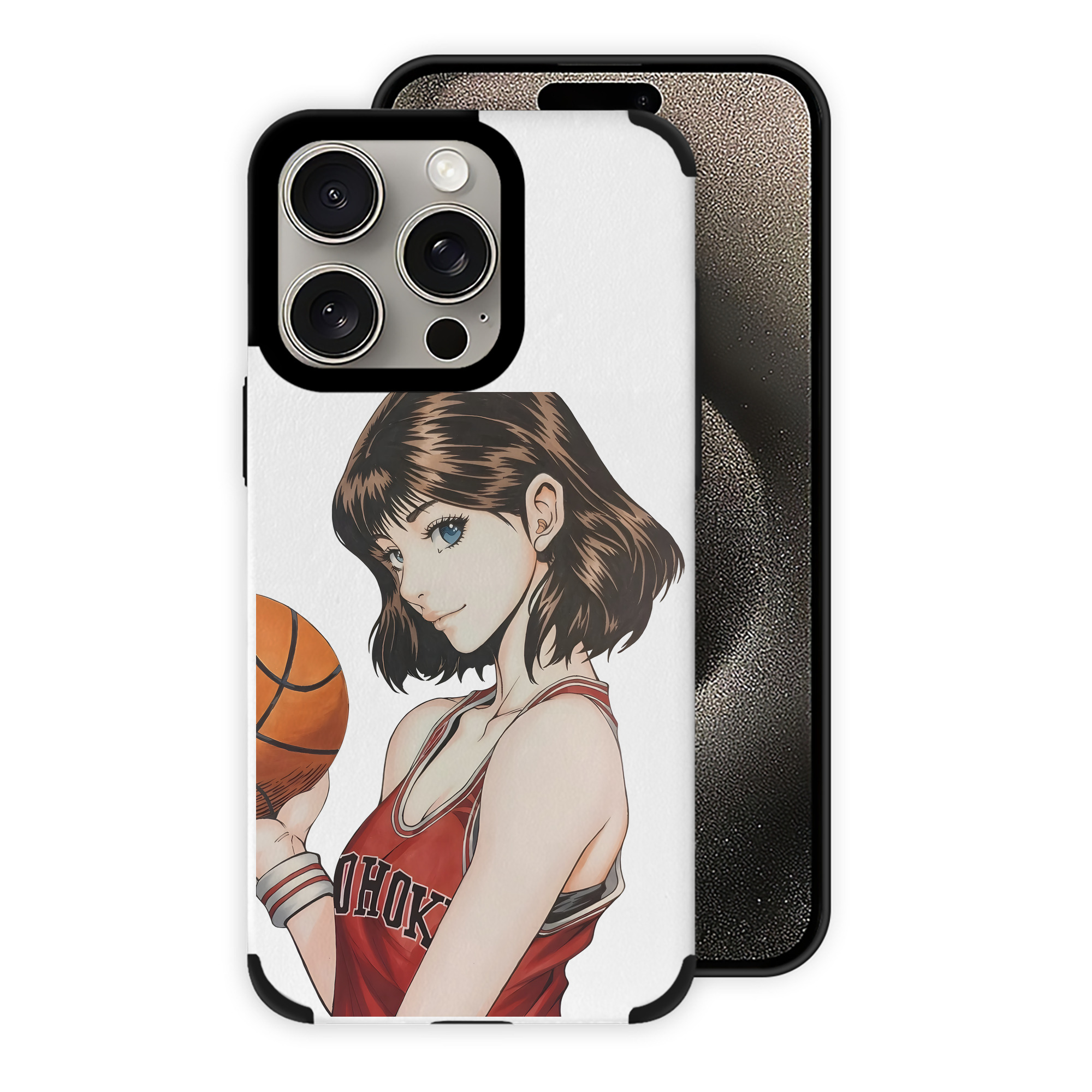 （画像用） SLAM DUNK／スラムダンク 【iPhone15ProMax対応】 PUレザー スマホケース 耐衝撃＆黄変防止