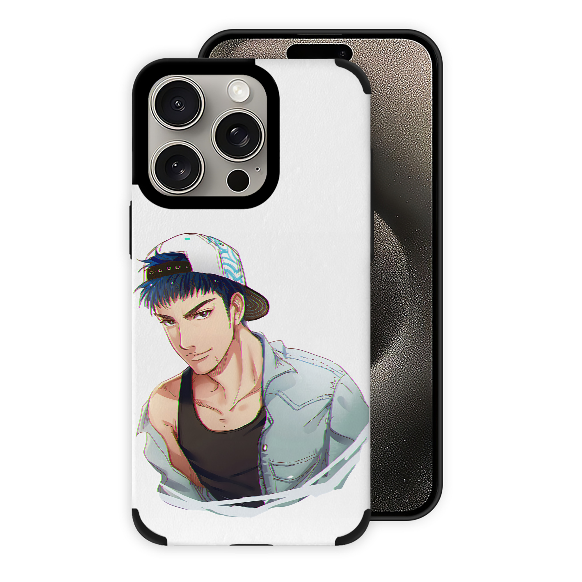 （画像用） SLAM DUNK／スラムダンク 【iPhone15ProMax対応】 PUレザー スマホケース 耐衝撃＆黄変防止