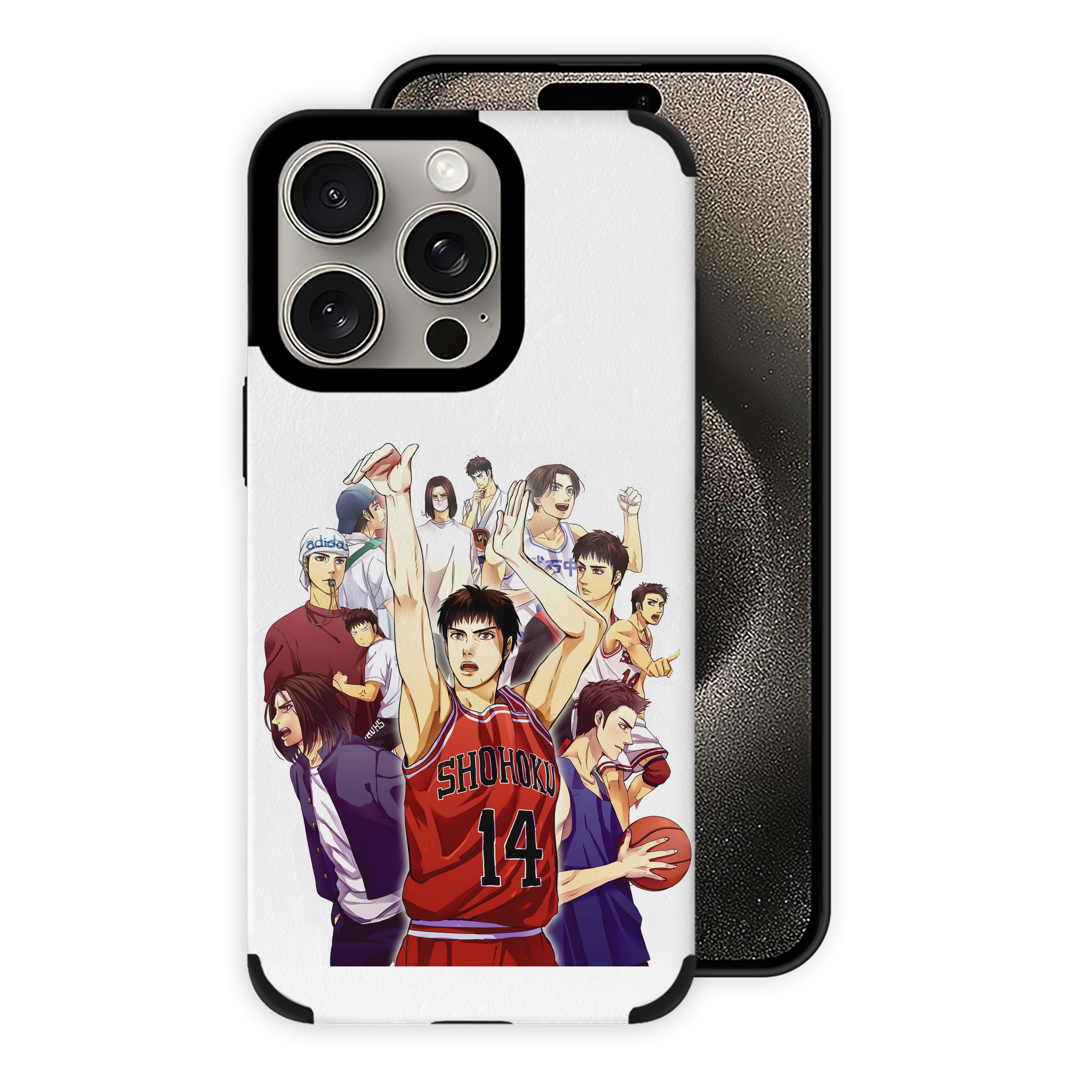 （画像用） SLAM DUNK／スラムダンク 【iPhone15ProMax対応】 PUレザー スマホケース 耐衝撃＆黄変防止