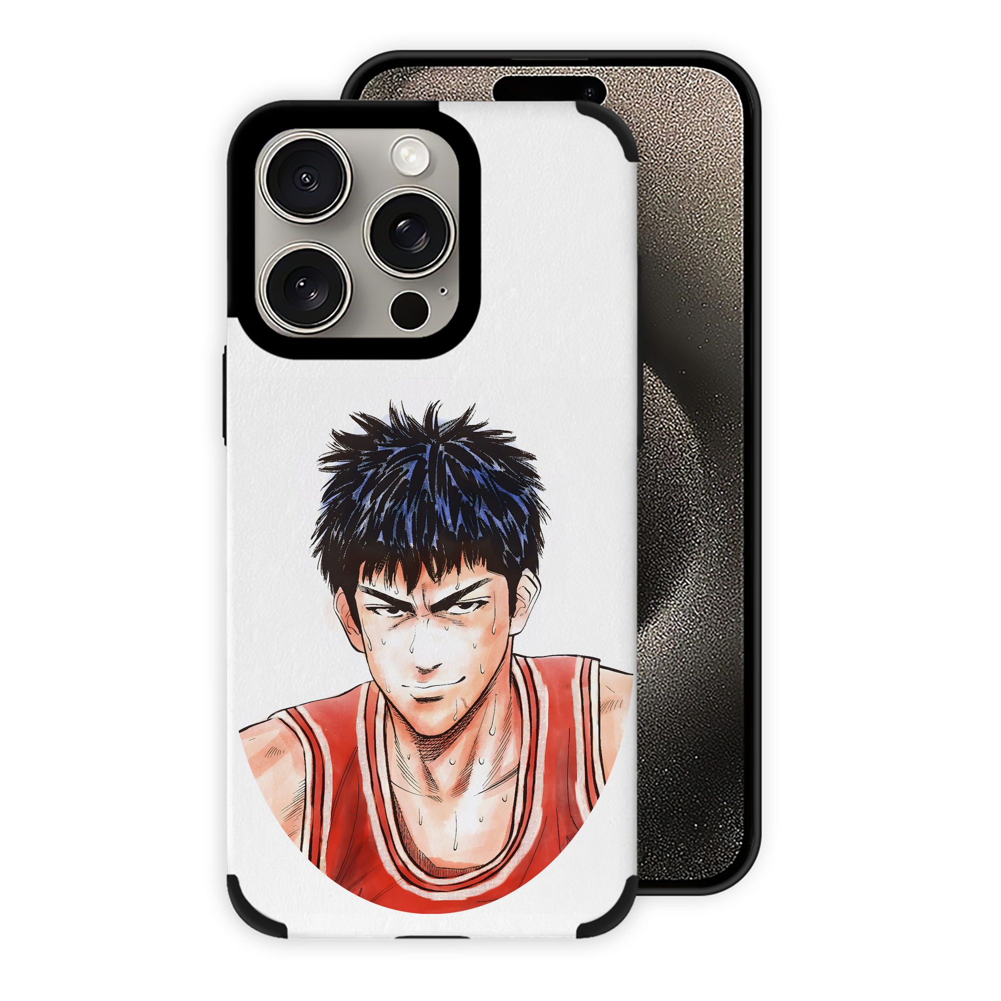 （画像用） SLAM DUNK／スラムダンク 【iPhone15ProMax対応】 PUレザー スマホケース 耐衝撃＆黄変防止
