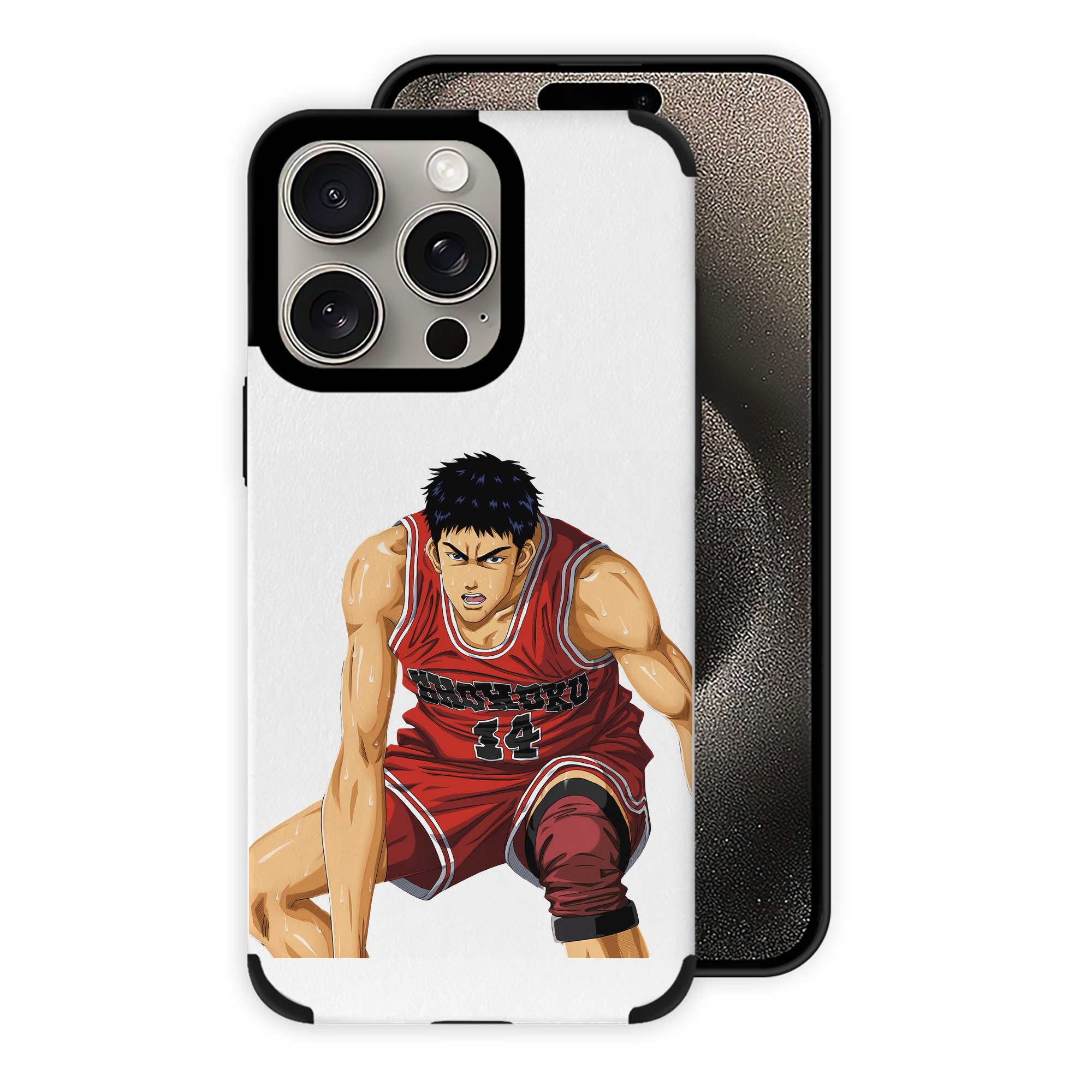 （画像用） SLAM DUNK／スラムダンク 【iPhone15ProMax対応】 PUレザー スマホケース 耐衝撃＆黄変防止