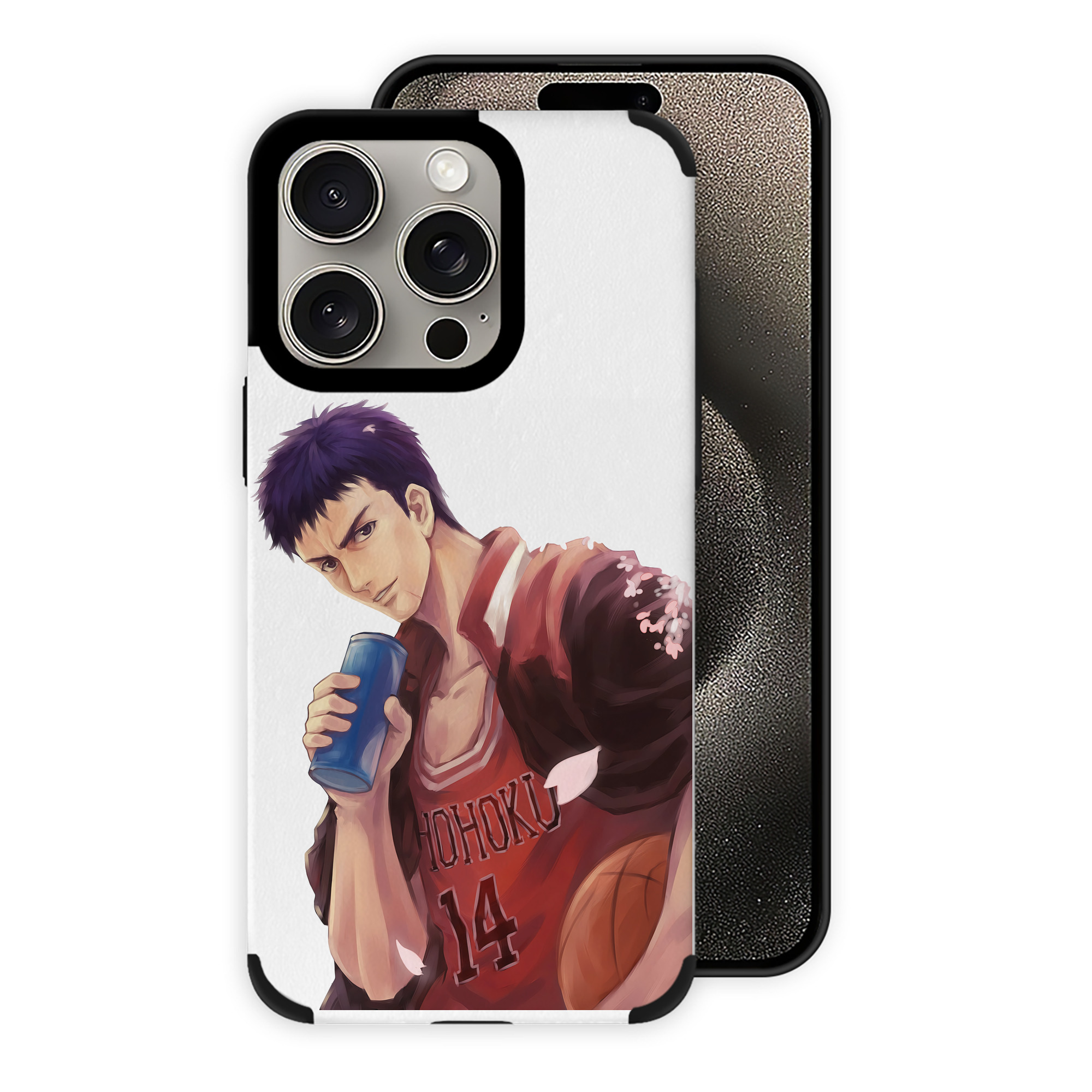 （画像用） SLAM DUNK／スラムダンク 【iPhone15ProMax対応】 PUレザー スマホケース 耐衝撃＆黄変防止