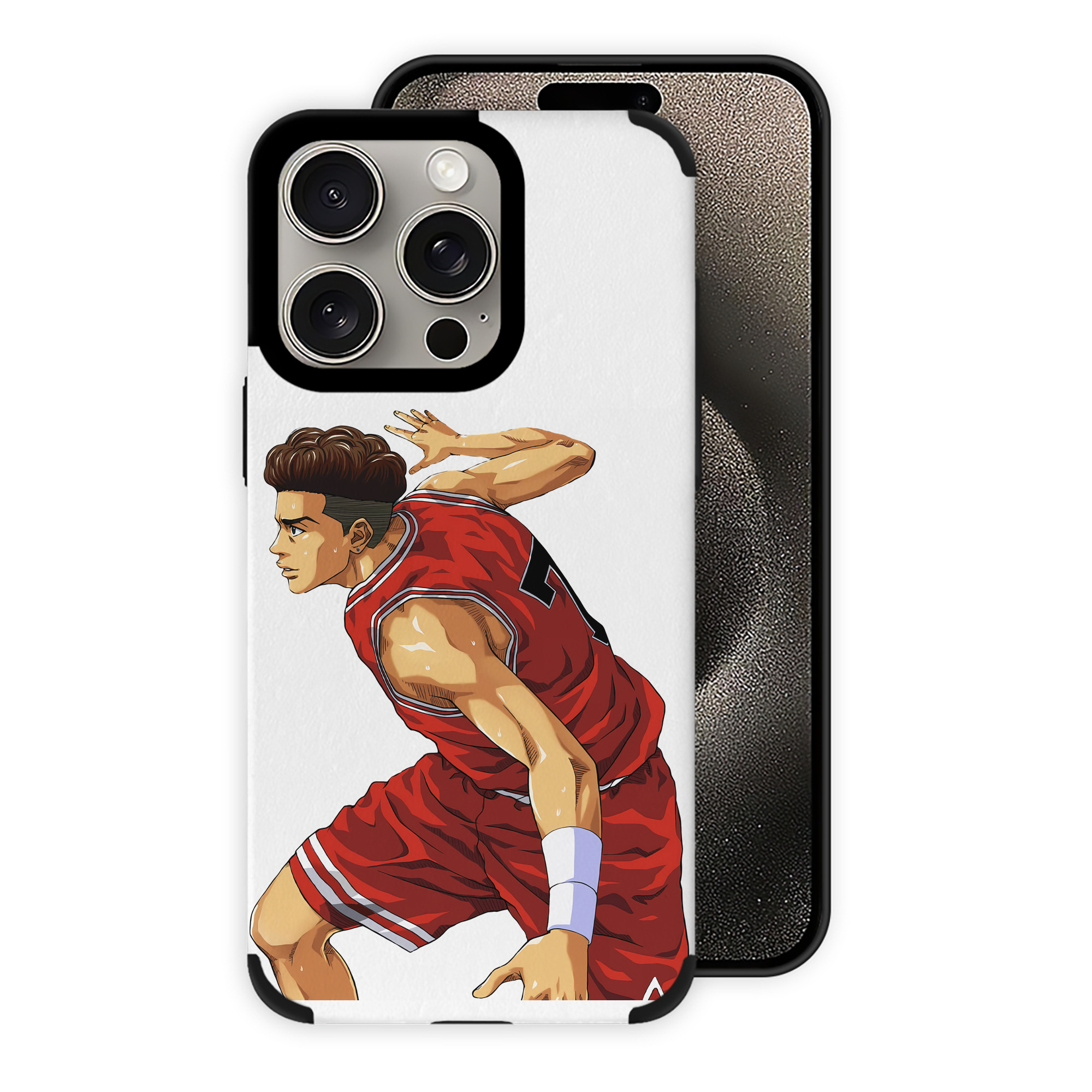 （画像用） SLAM DUNK／スラムダンク 【iPhone15ProMax対応】 PUレザー スマホケース 耐衝撃＆黄変防止