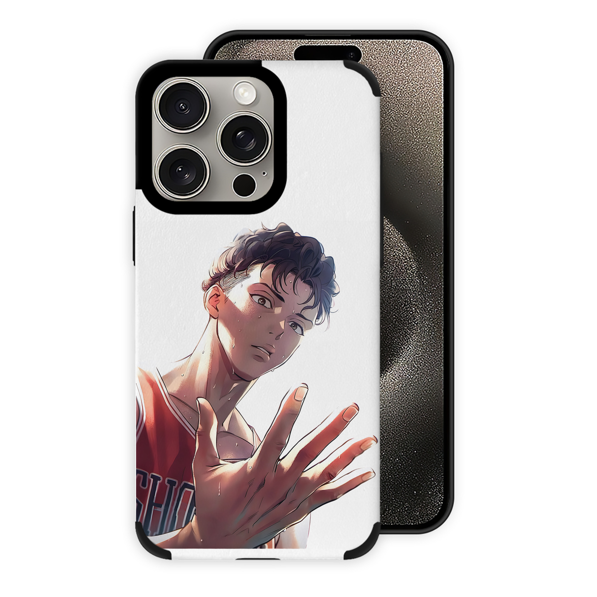（画像用） SLAM DUNK／スラムダンク 【iPhone15ProMax対応】 PUレザー スマホケース 耐衝撃＆黄変防止