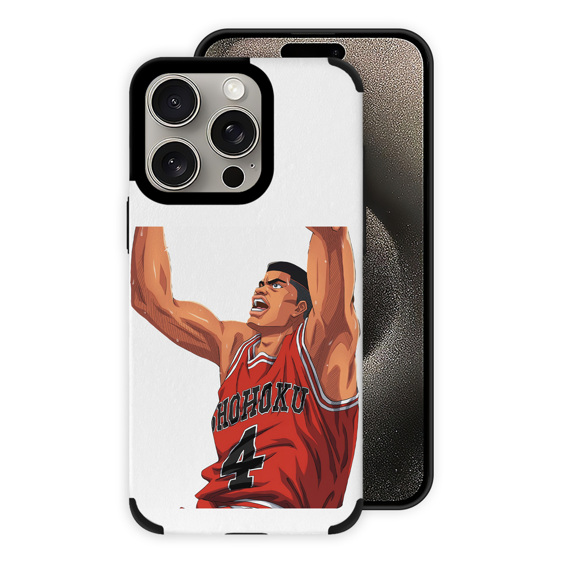 （画像用） SLAM DUNK／スラムダンク 【iPhone15ProMax対応】 PUレザー スマホケース 耐衝撃＆黄変防止