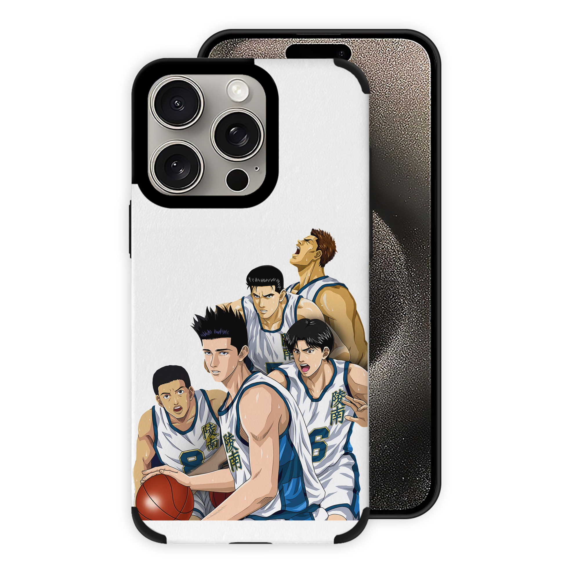 （画像用） SLAM DUNK／スラムダンク 【iPhone15ProMax対応】 PUレザー スマホケース 耐衝撃＆黄変防止