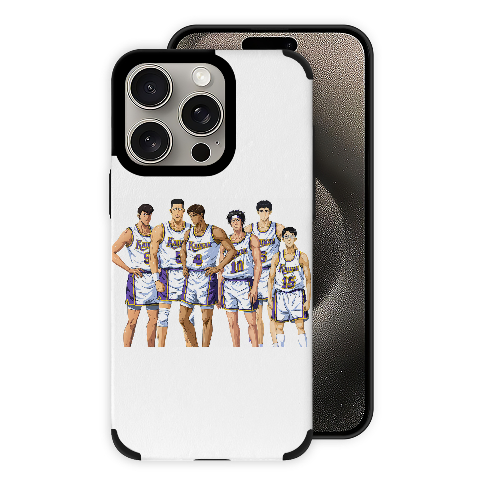 （画像用） SLAM DUNK／スラムダンク 【iPhone15ProMax対応】 PUレザー スマホケース 耐衝撃＆黄変防止