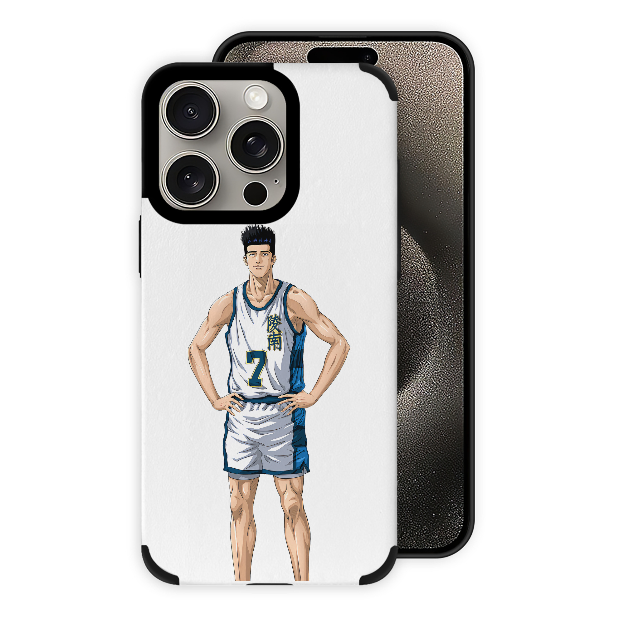 （画像用） SLAM DUNK／スラムダンク 【iPhone15ProMax対応】 PUレザー スマホケース 耐衝撃＆黄変防止