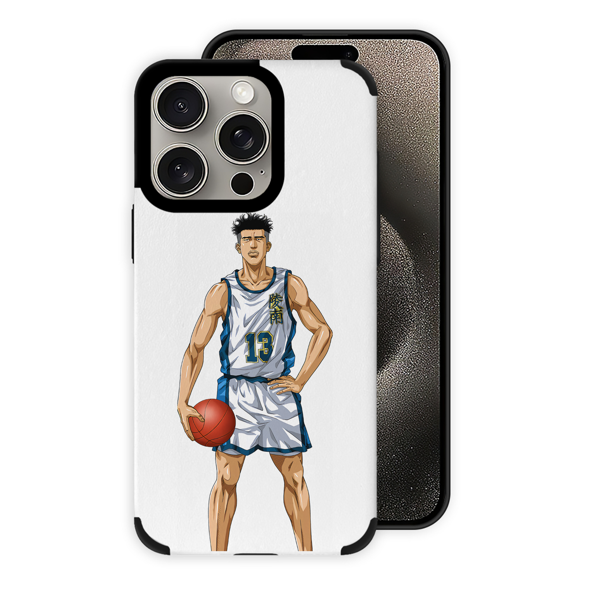 （画像用） SLAM DUNK／スラムダンク 【iPhone15ProMax対応】 PUレザー スマホケース 耐衝撃＆黄変防止