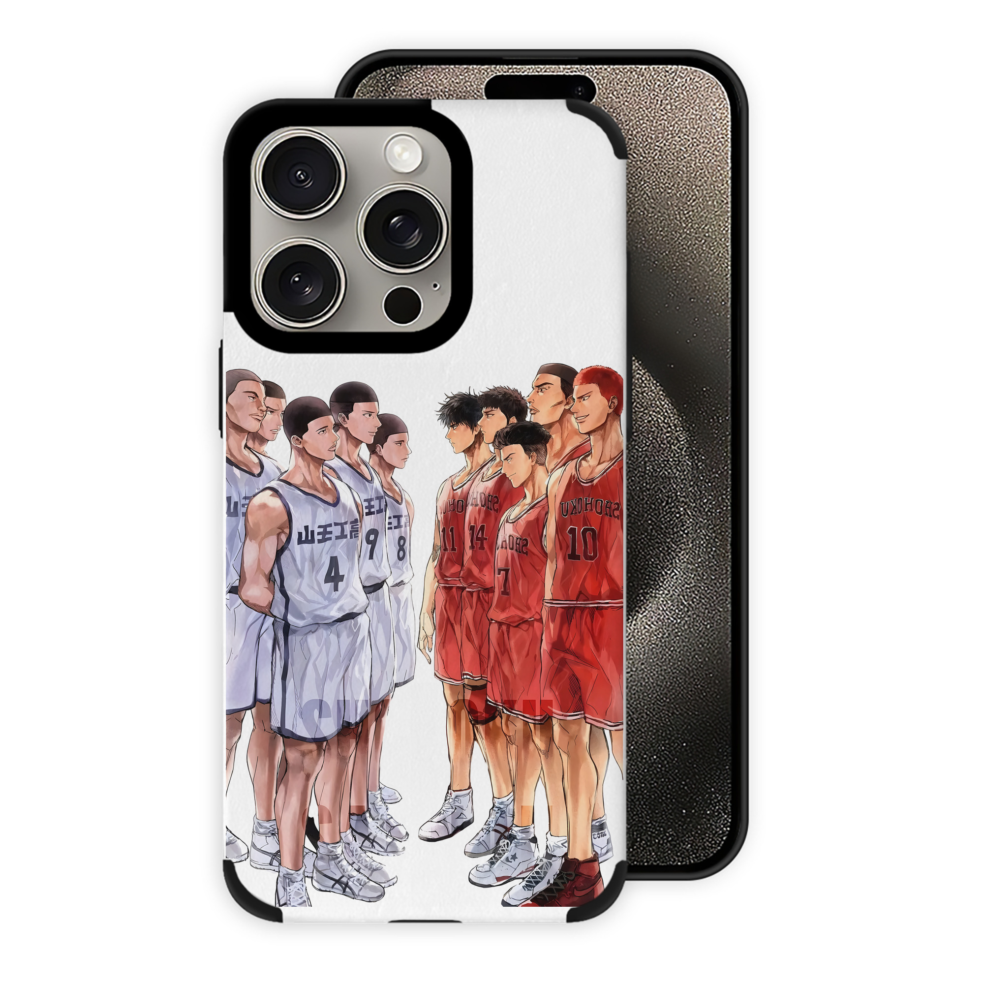 （画像用） SLAM DUNK／スラムダンク 【iPhone15ProMax対応】 PUレザー スマホケース 耐衝撃＆黄変防止
