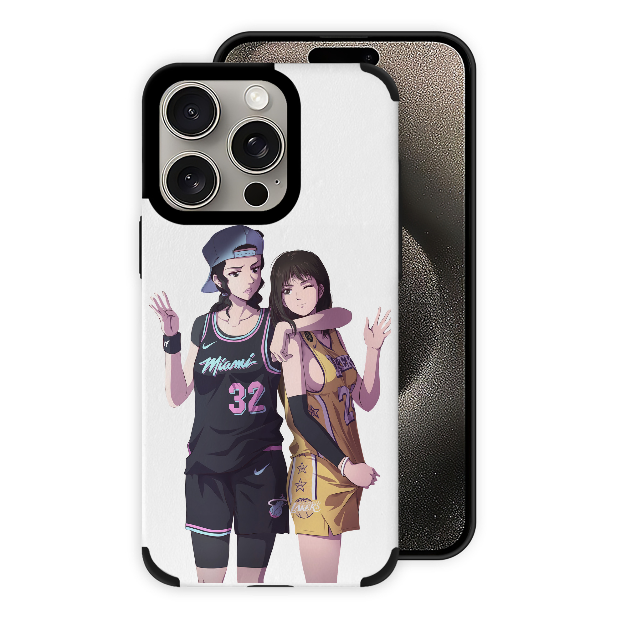 （画像用） SLAM DUNK／スラムダンク 【iPhone15ProMax対応】 PUレザー スマホケース 耐衝撃＆黄変防止