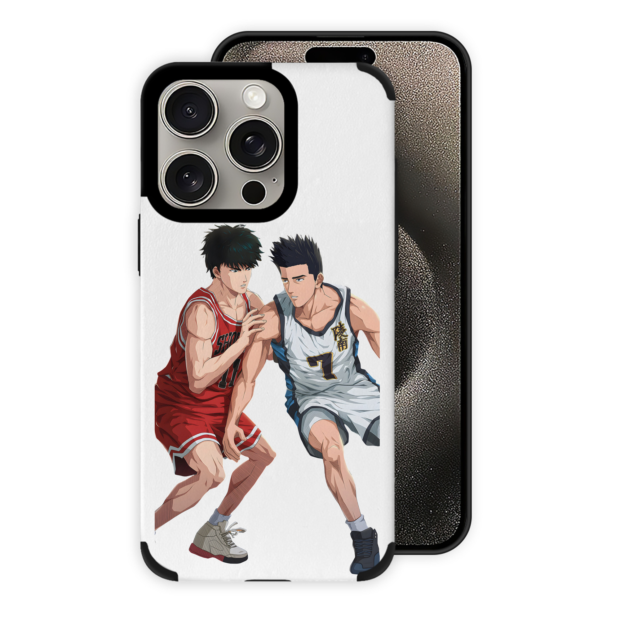（画像用） SLAM DUNK／スラムダンク 【iPhone15ProMax対応】 PUレザー スマホケース 耐衝撃＆黄変防止