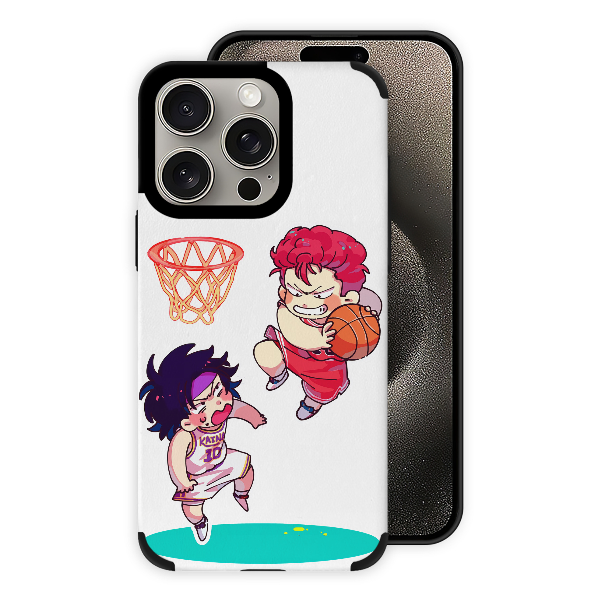 （画像用） SLAM DUNK／スラムダンク 【iPhone15ProMax対応】 PUレザー スマホケース 耐衝撃＆黄変防止
