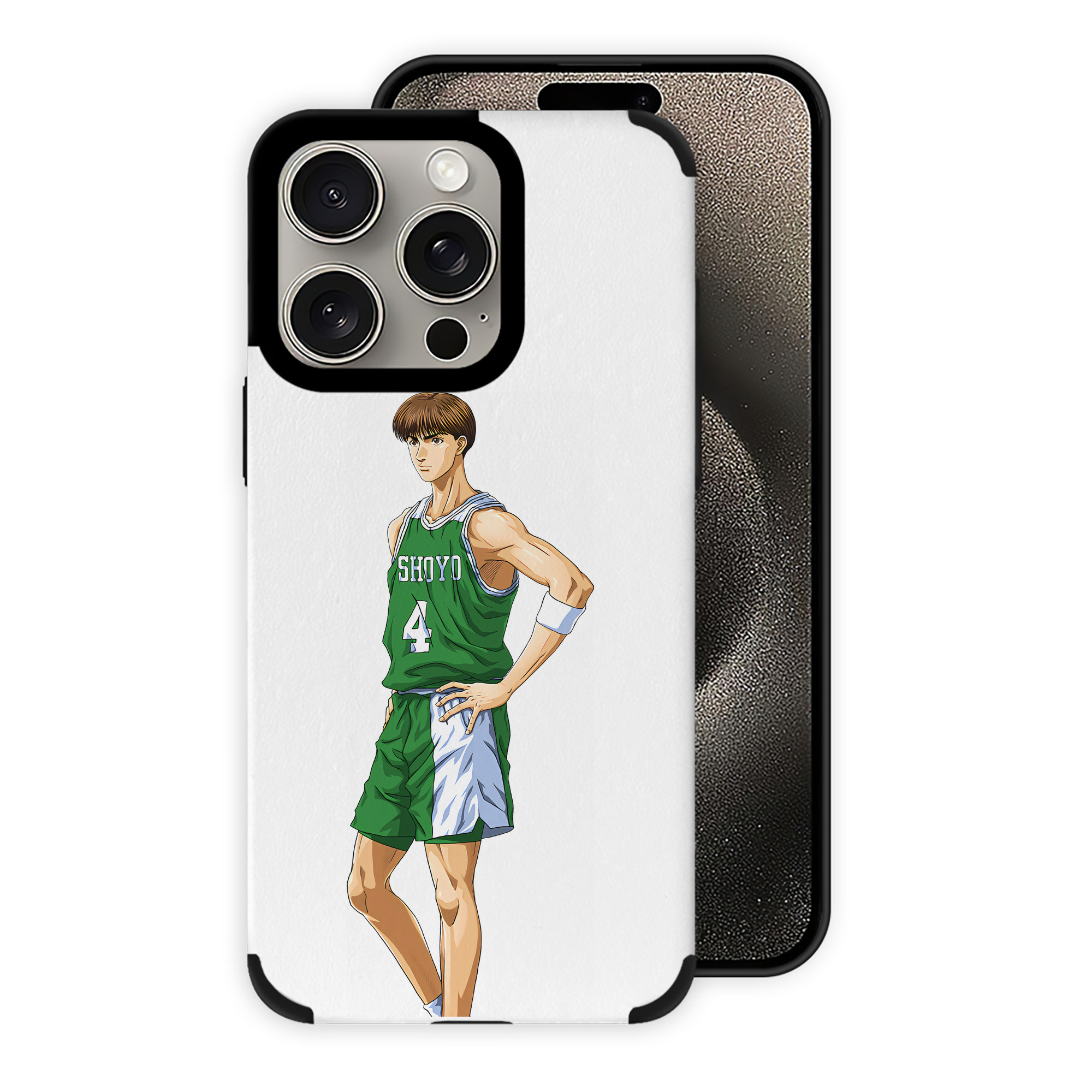 （画像用） SLAM DUNK／スラムダンク 【iPhone15ProMax対応】 PUレザー スマホケース 耐衝撃＆黄変防止