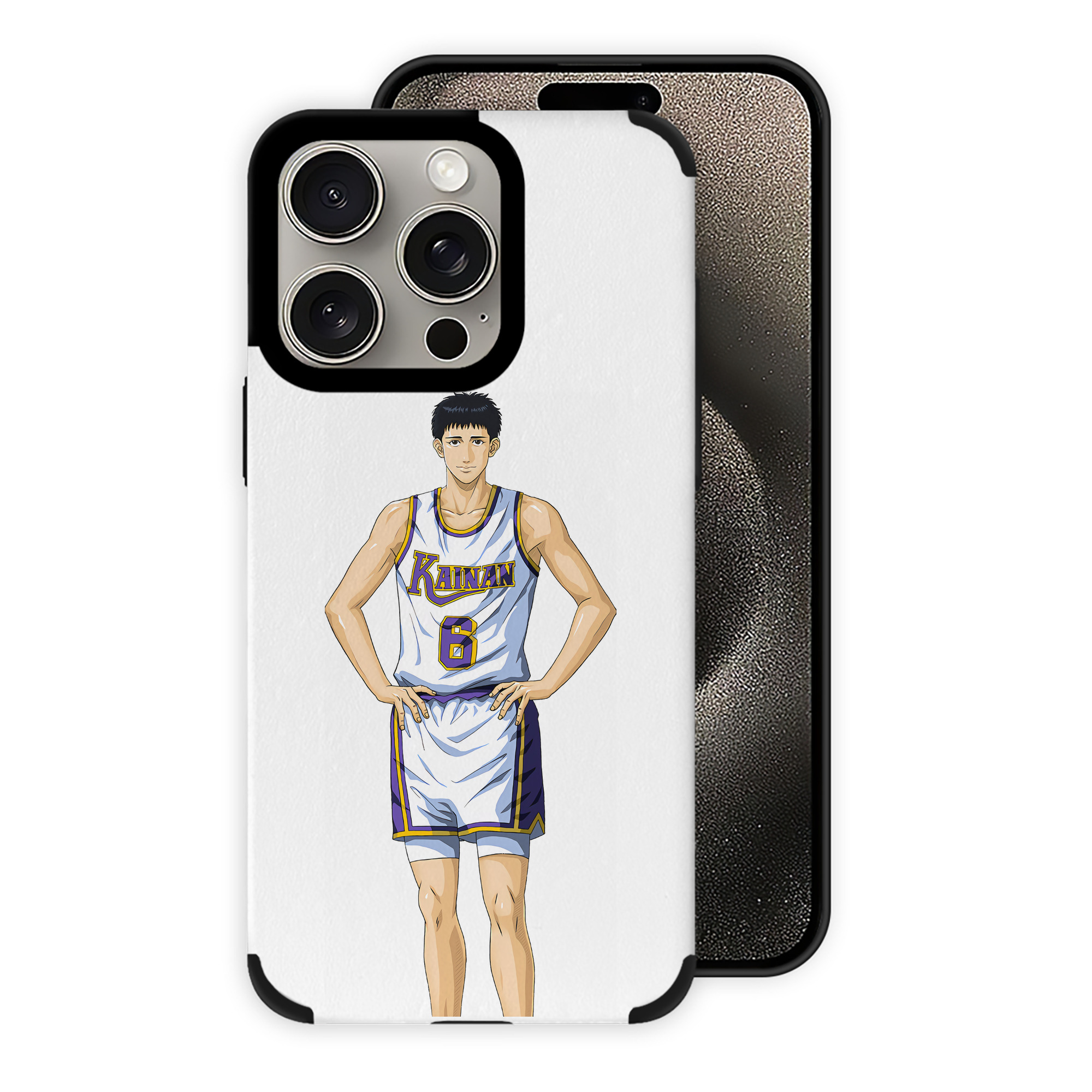 （画像用） SLAM DUNK／スラムダンク 【iPhone15ProMax対応】 PUレザー スマホケース 耐衝撃＆黄変防止